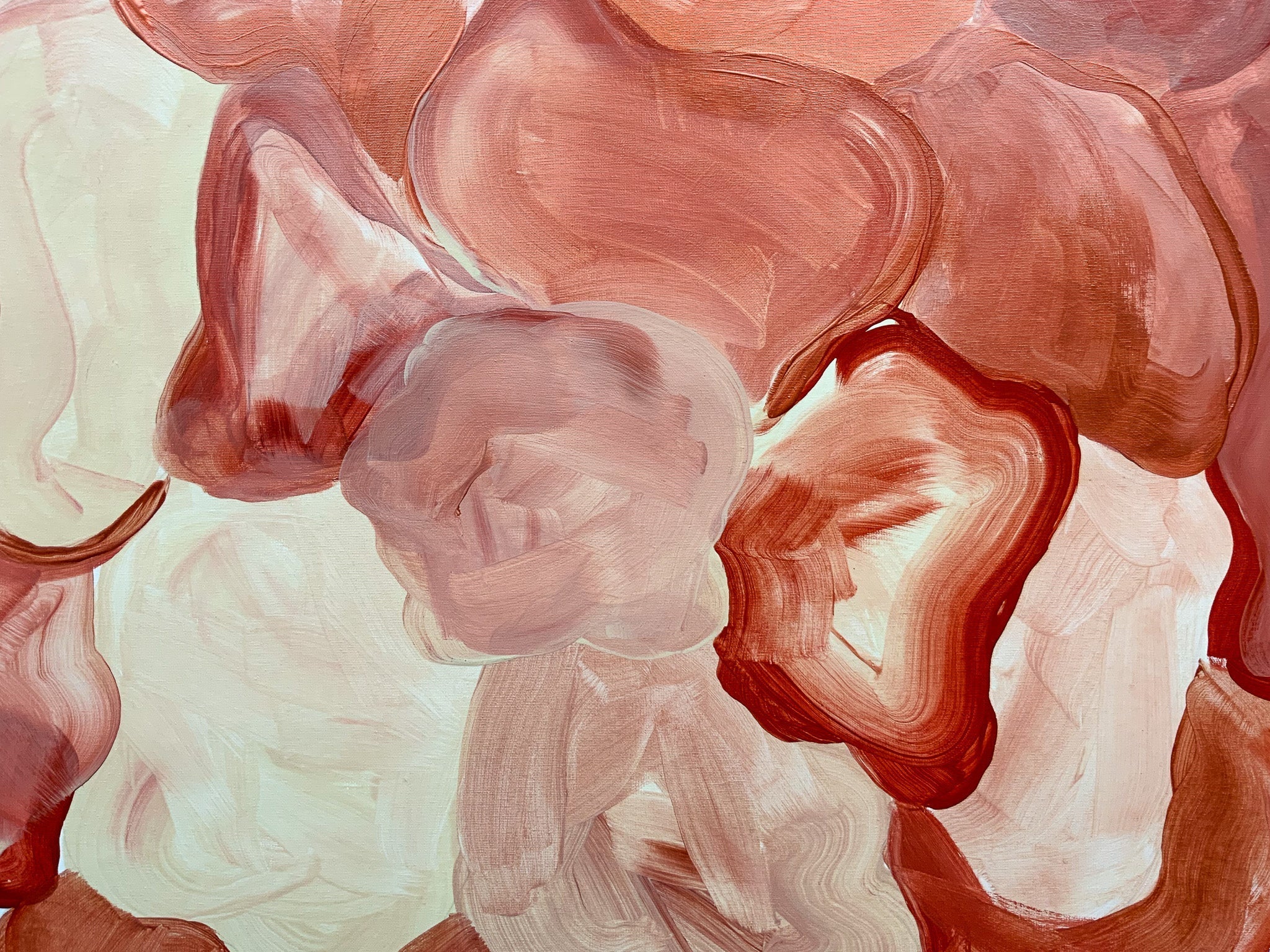 kobber tapet håndmalet