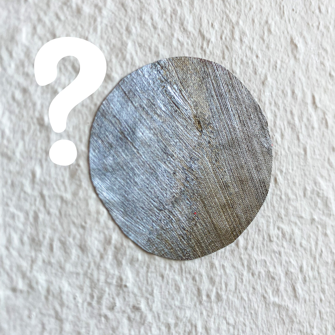 wall sticker på væg med tekstur