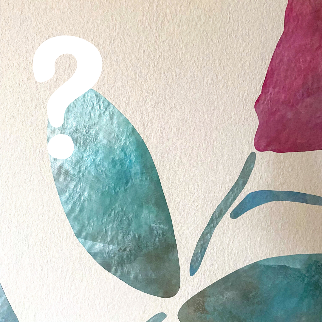 wall sticker på savsmuldstapet