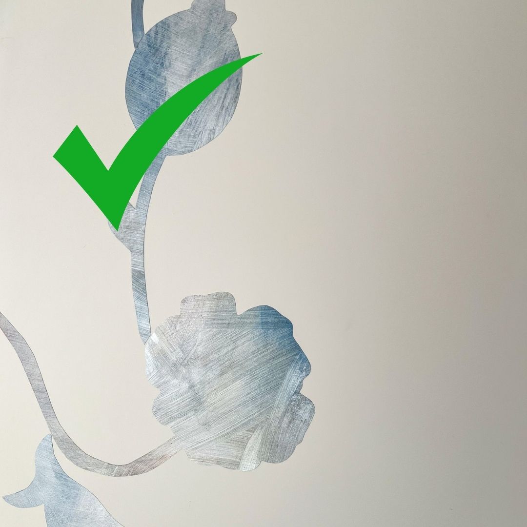 wall sticker på garderobeskabsdør