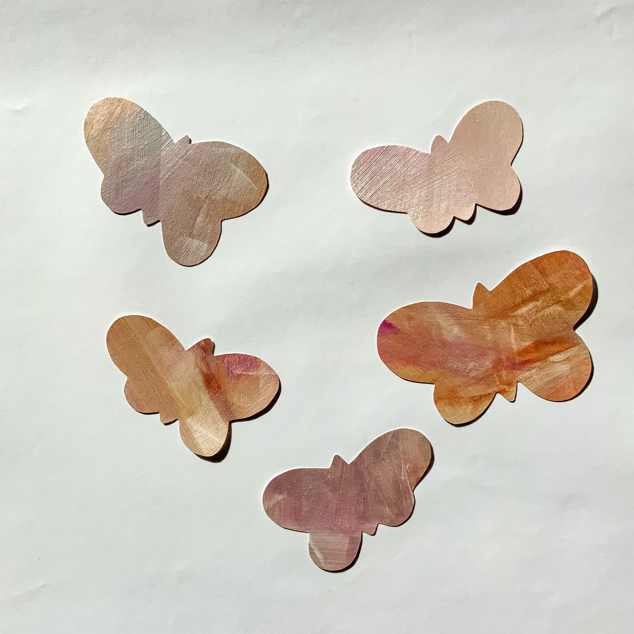 mini SOMMERFUGLE 5 stk. wallstickers