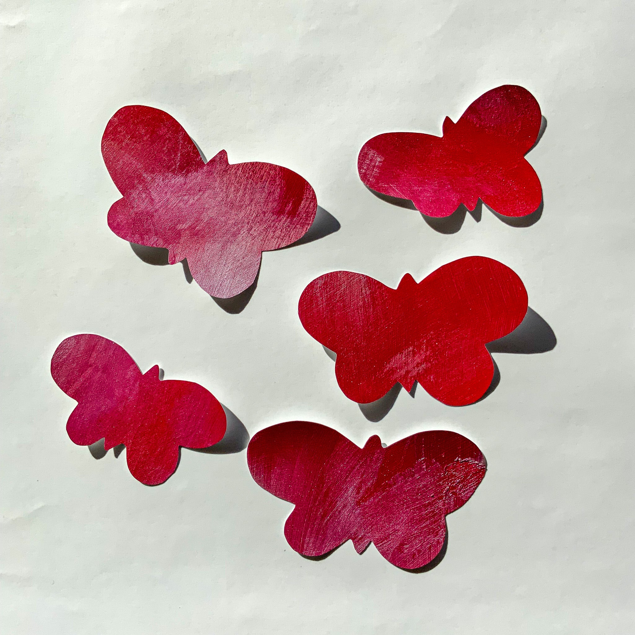 mini SOMMERFUGLE 5 stk. wallstickers