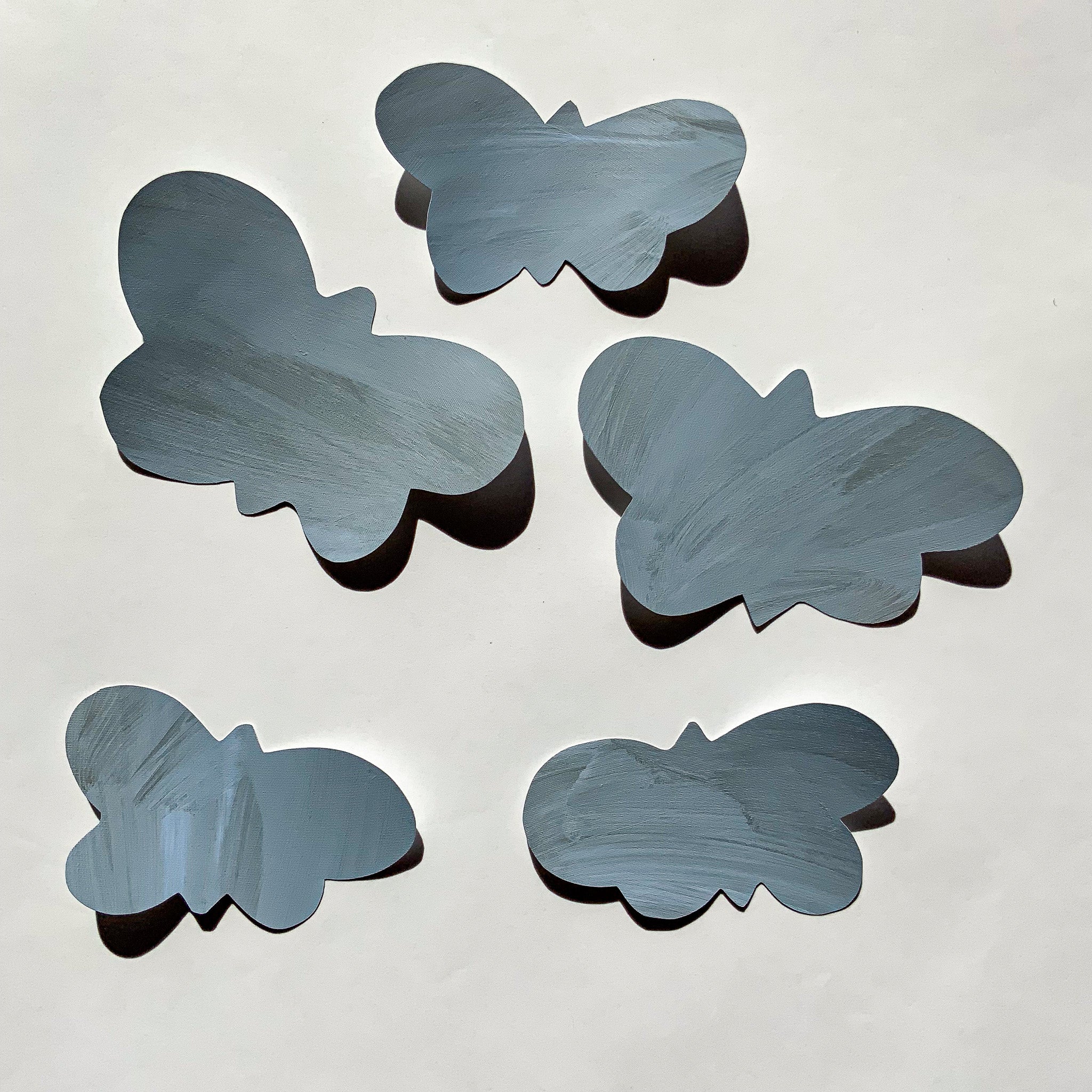 mini SOMMERFUGLE 5 stk. wallstickers