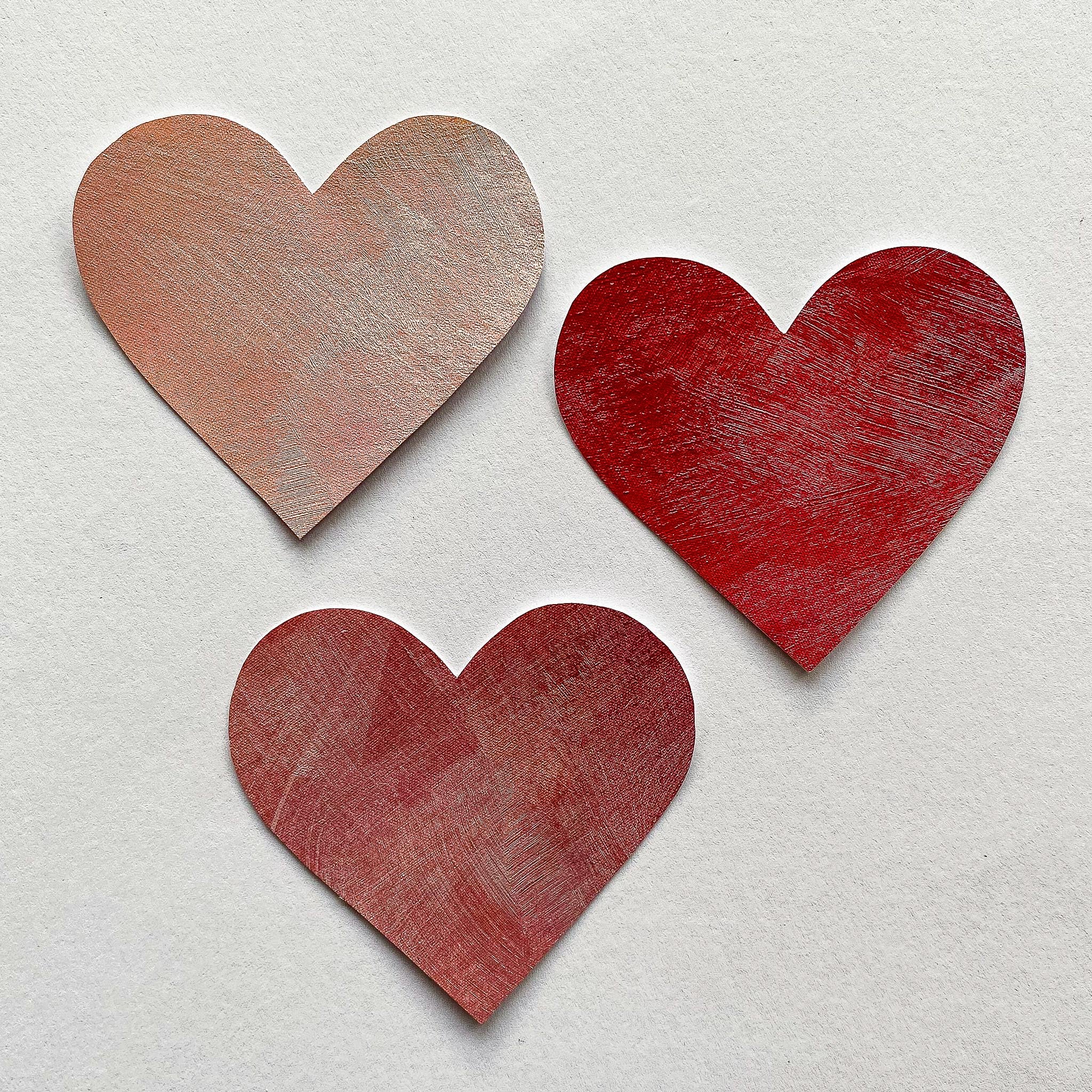 røde hjerte wallstickers