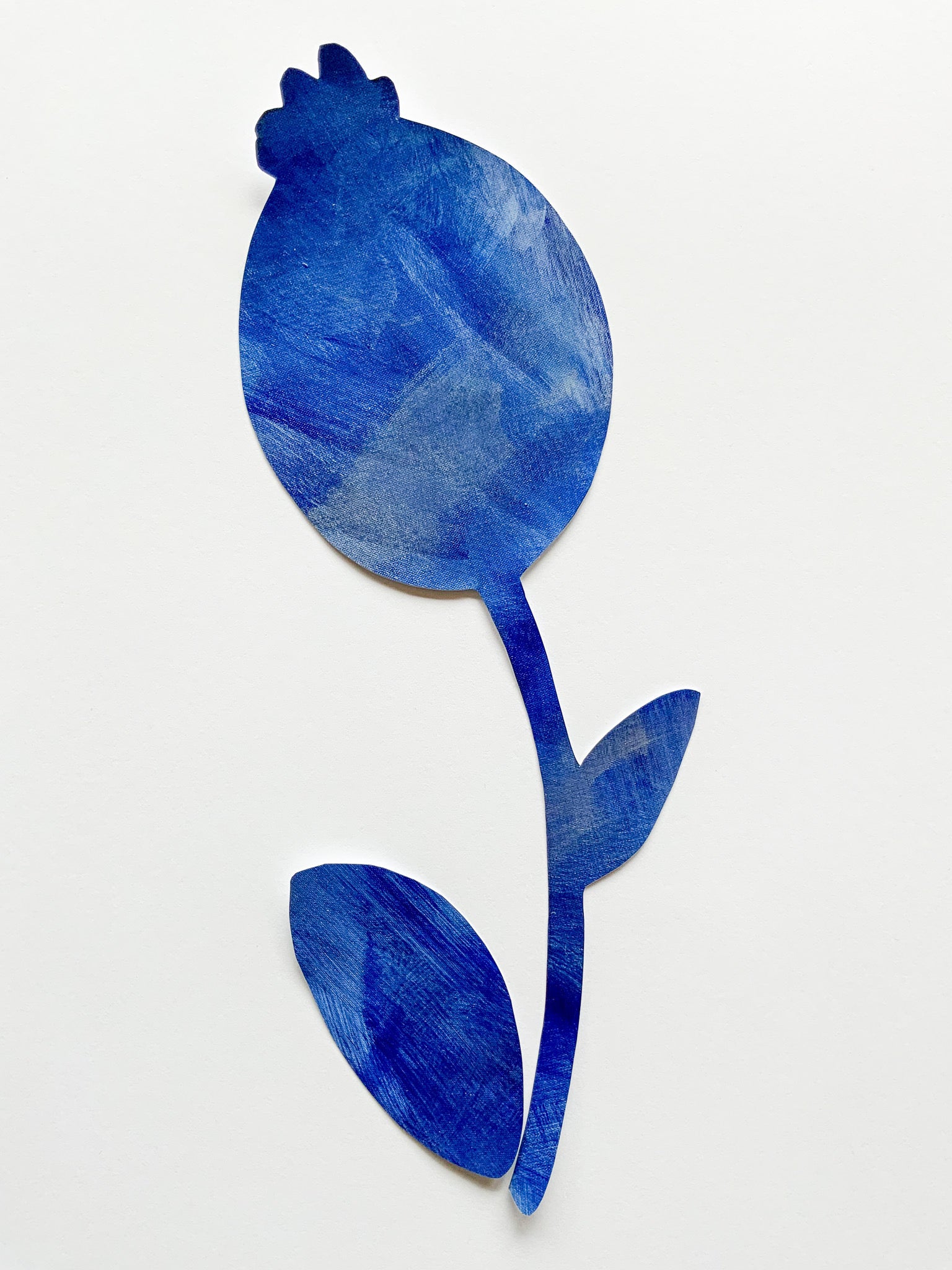 blå valmue vægdekoration