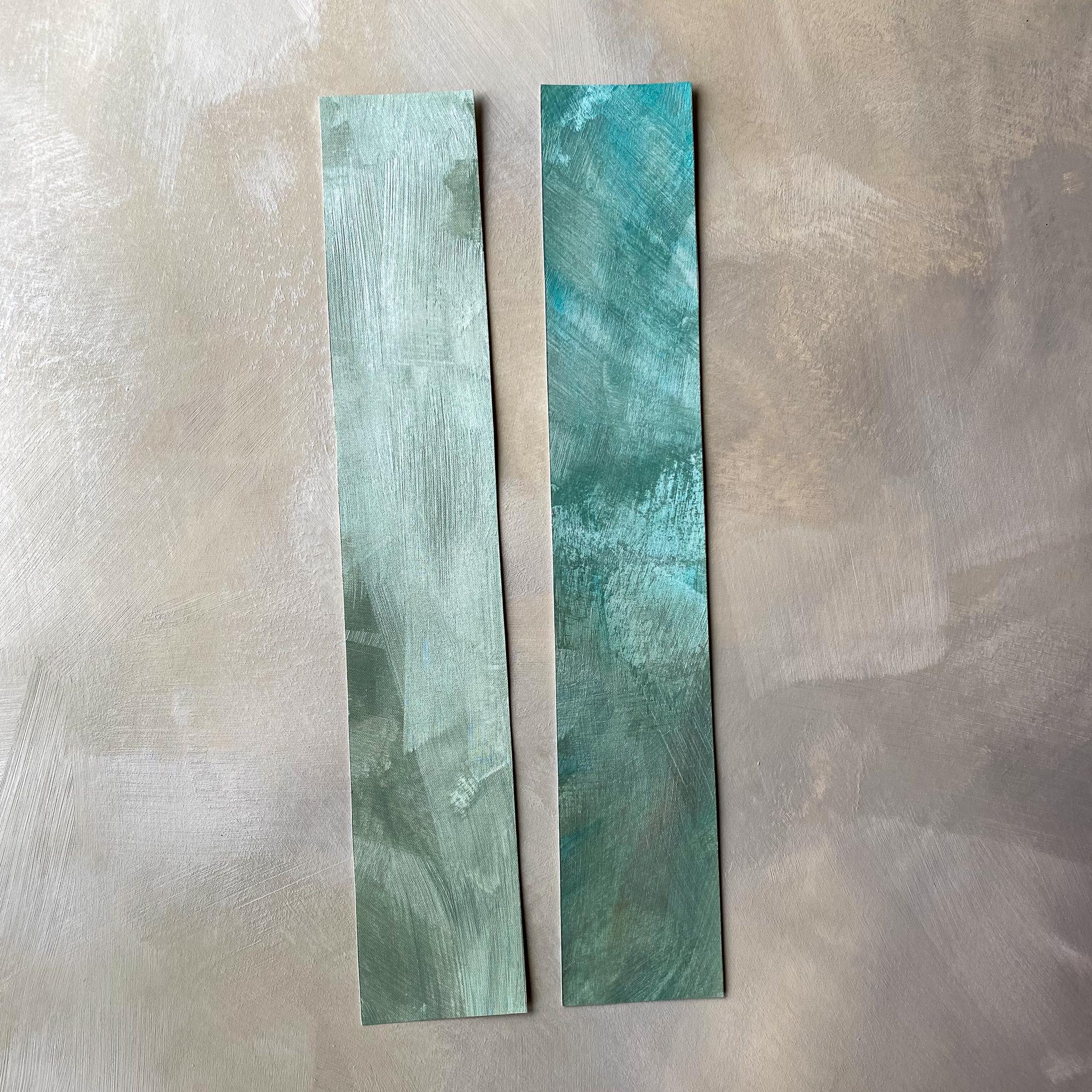 håndmalet tapet borter