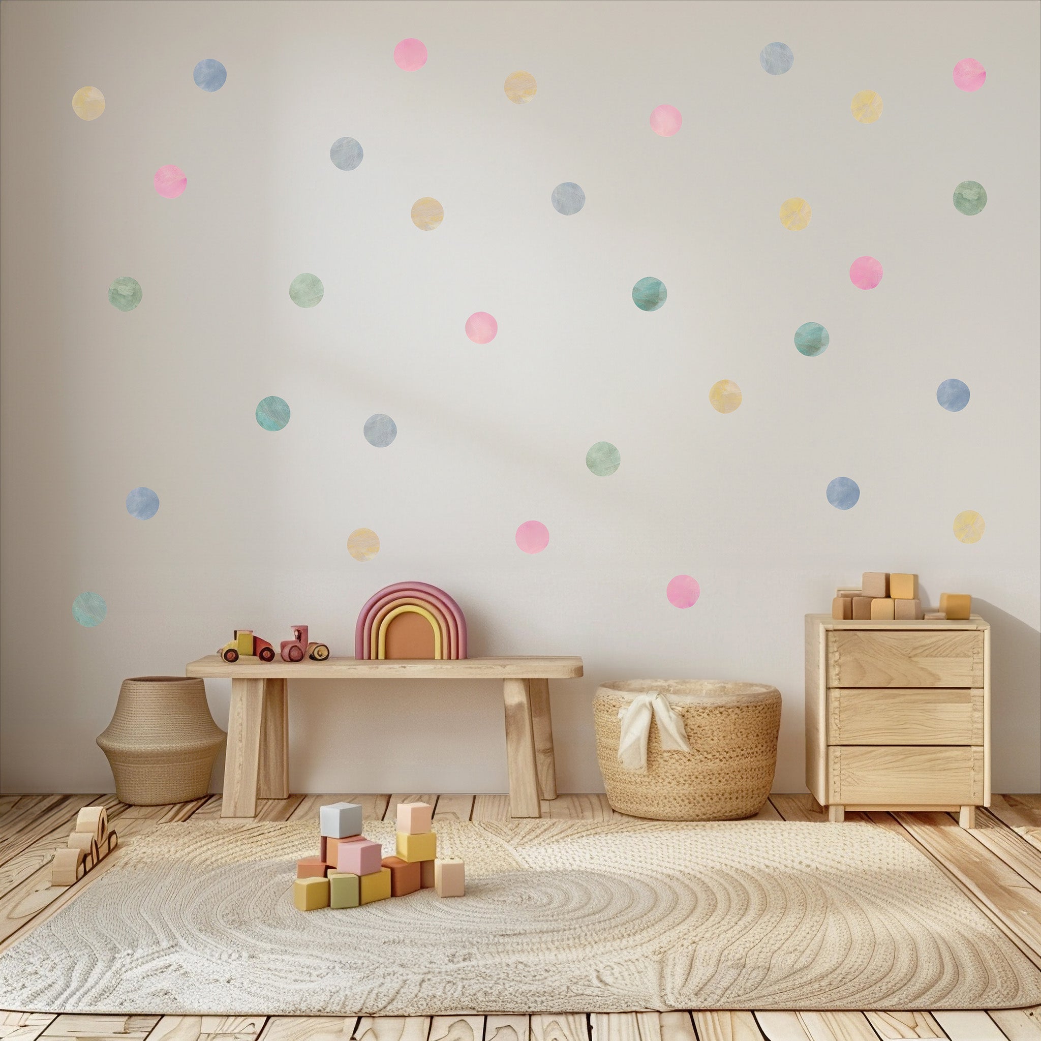 cirkel wall stickers til børmeværelse