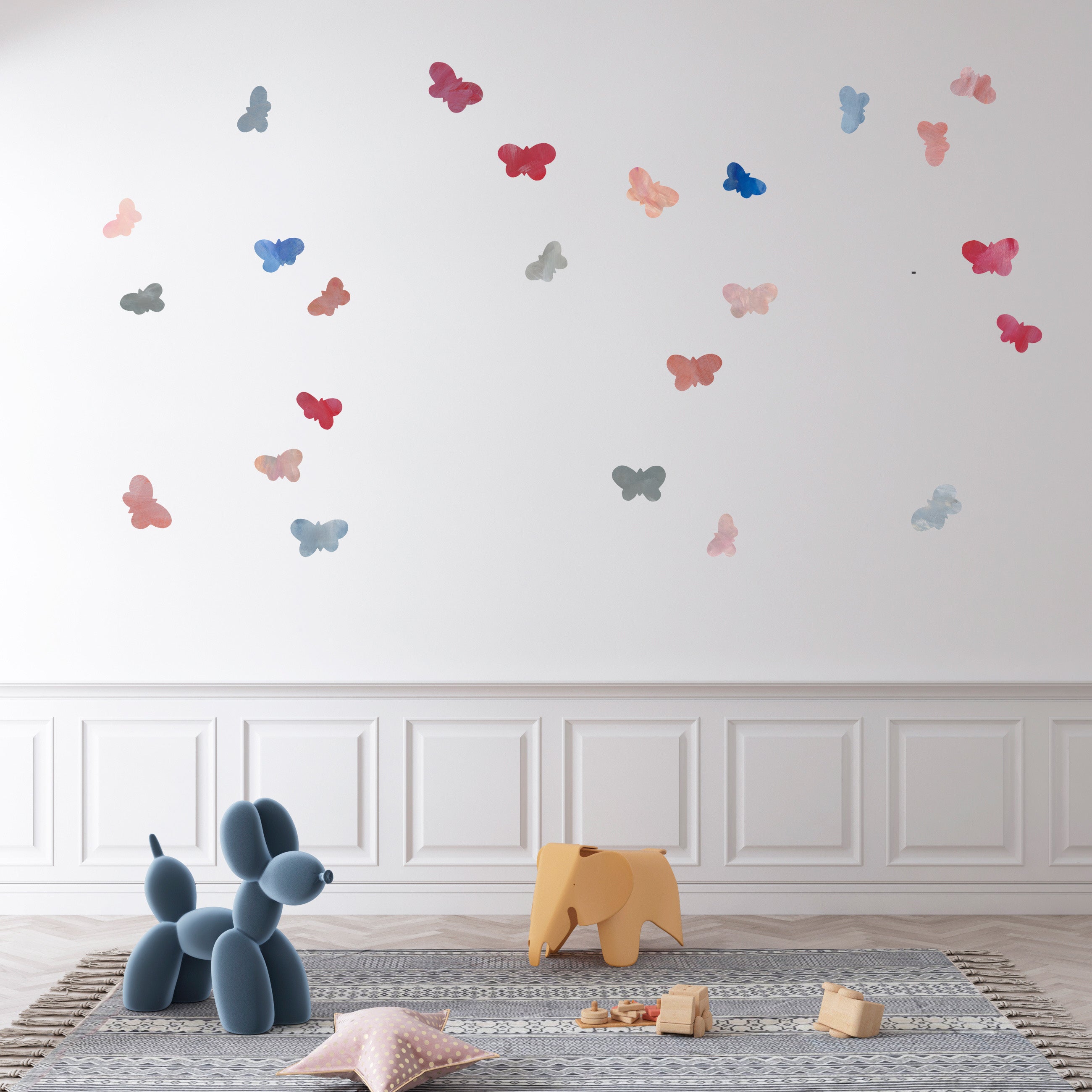 mini SOMMERFUGLE 5 stk. wallstickers