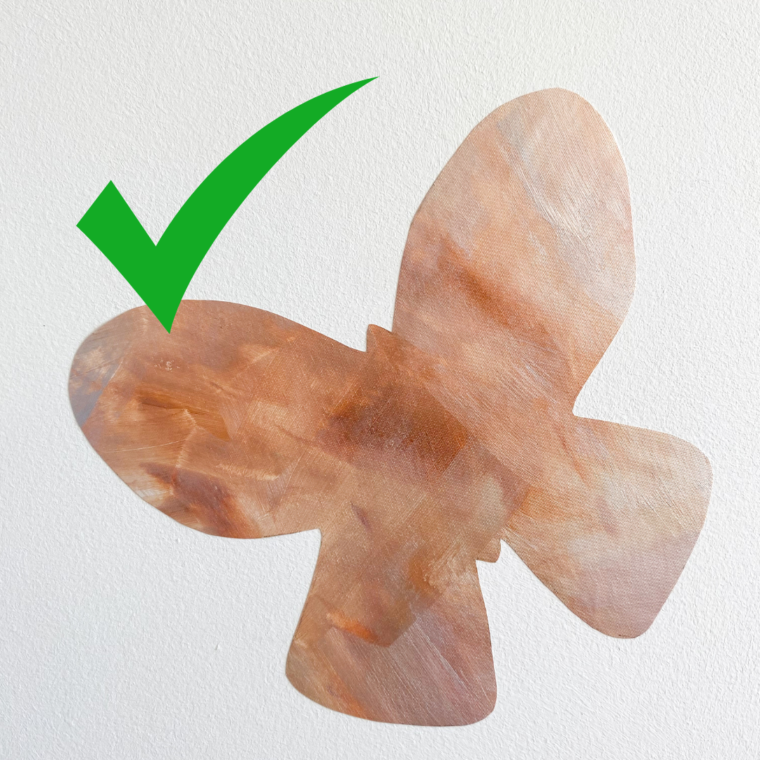 sommerfugl wallsticker på væg