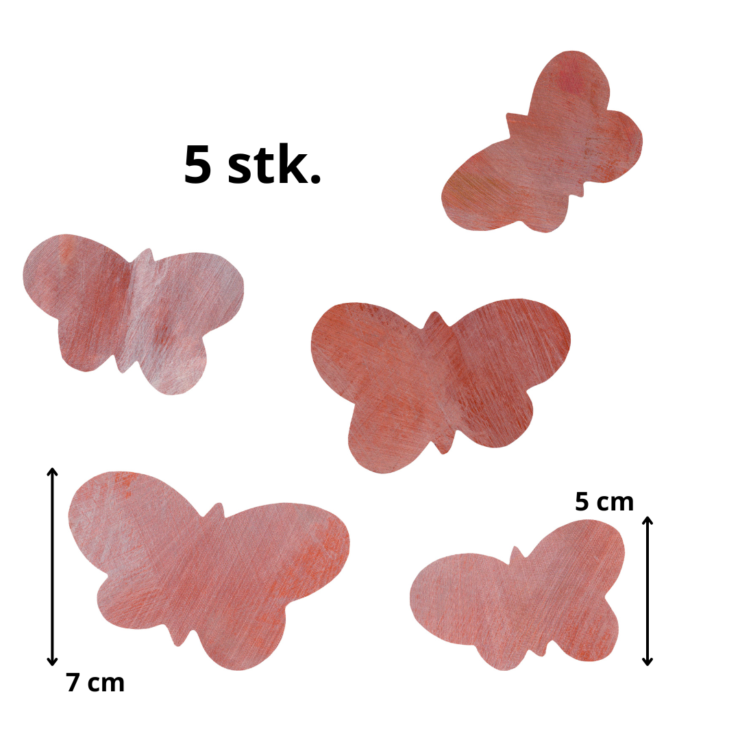 mini SOMMERFUGLE 5 stk. wallstickers