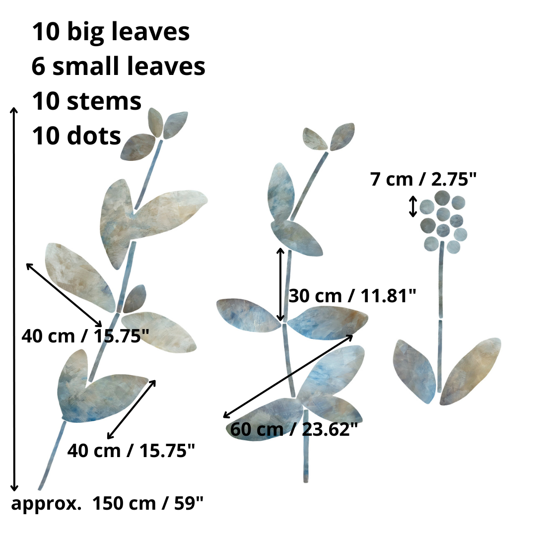 MOON LEAVES wall decoration