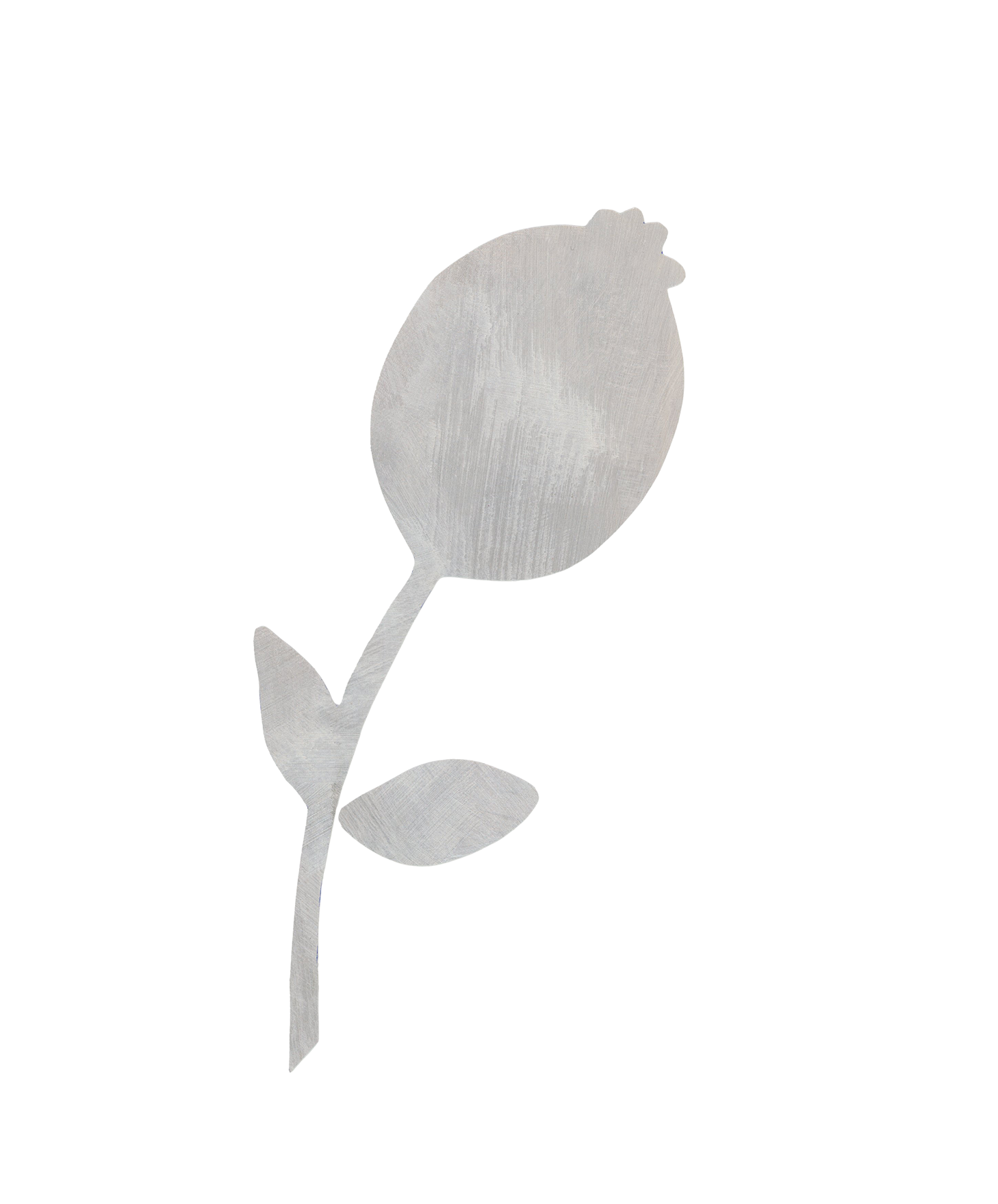 hvid håndmalet blomster vægdekoration