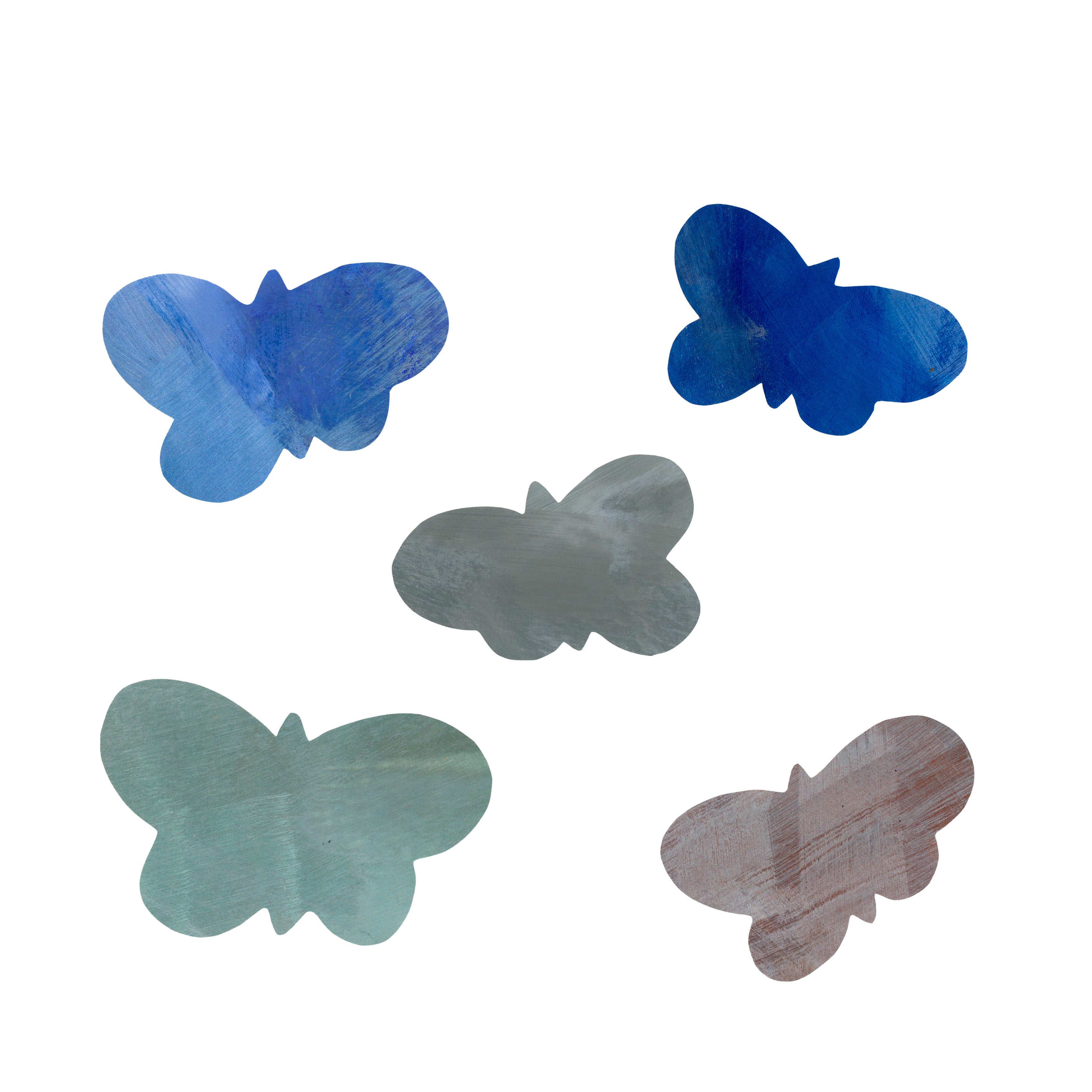 mini SOMMERFUGLE 5 stk. wallstickers