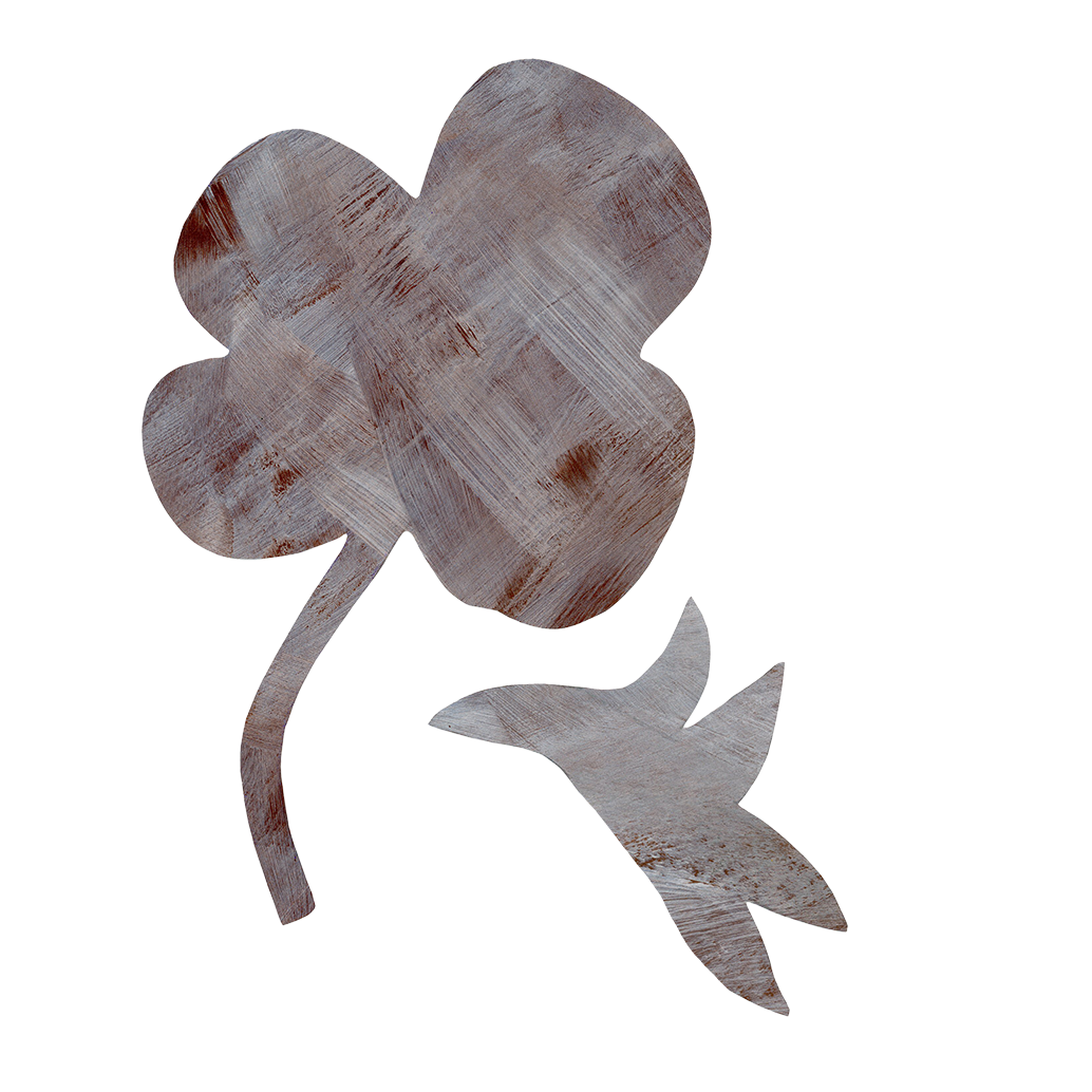 brun blomst selvklæbende