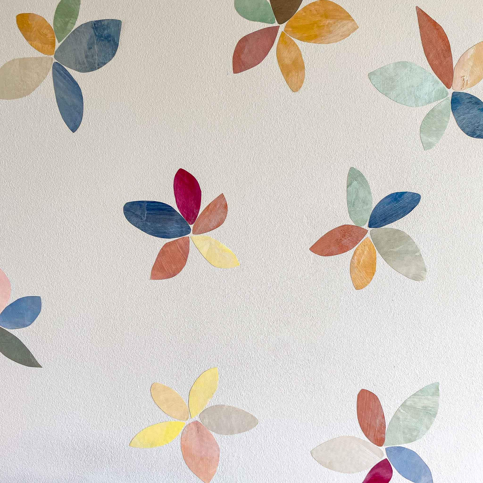 blomster blade wallstickers til børn