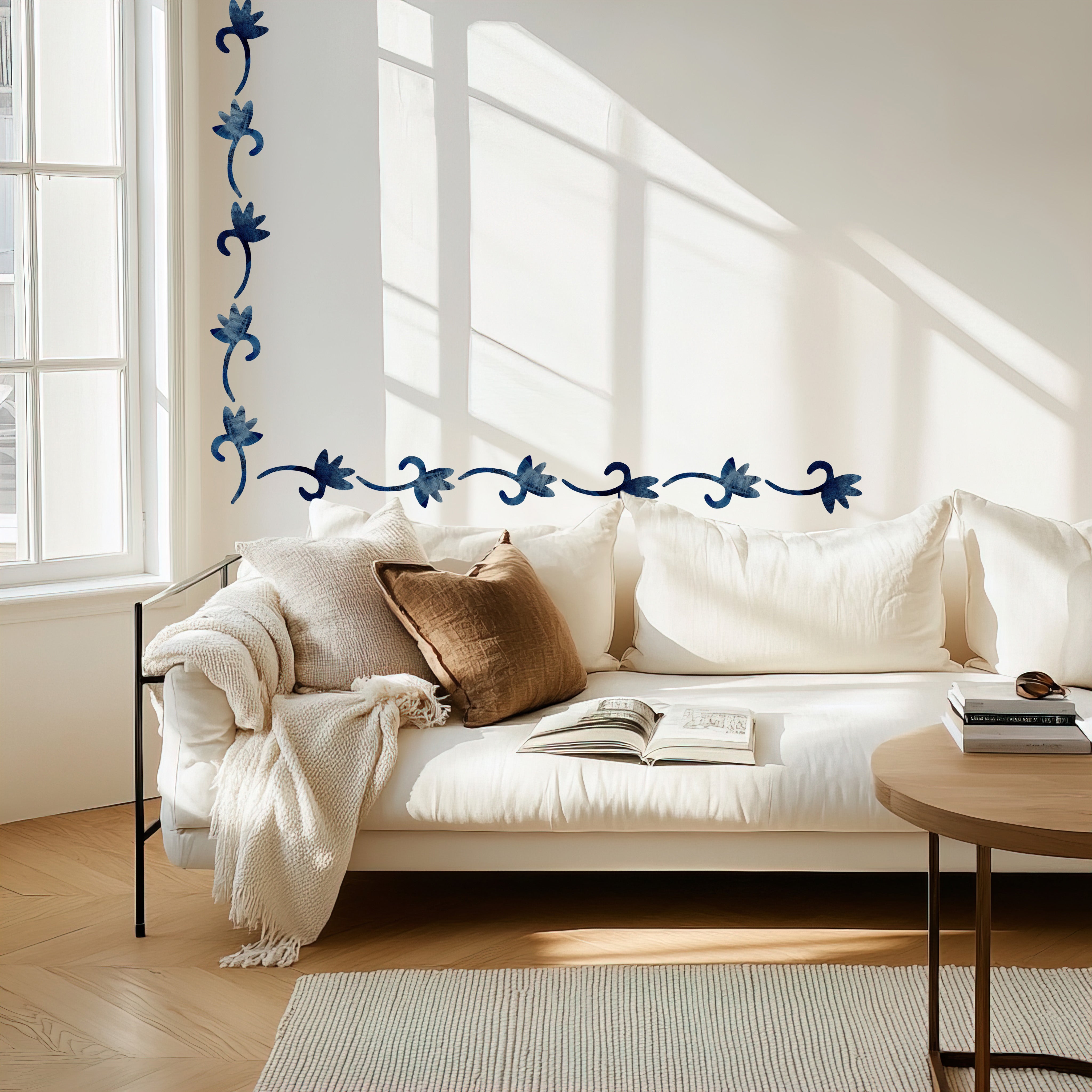 FLOWER SWIRL wallpaper border