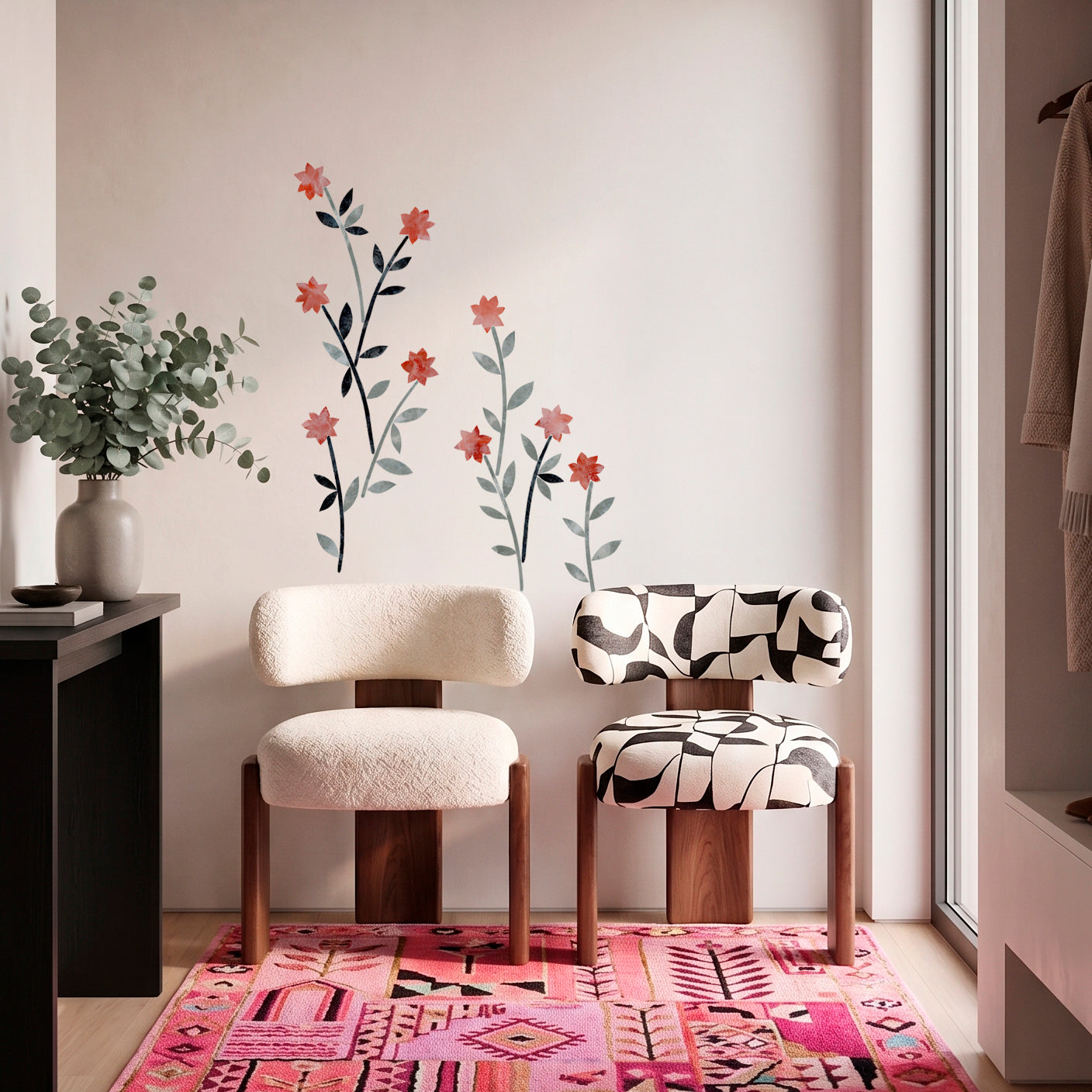 LONG-STEMMED FLOWERS wall decor