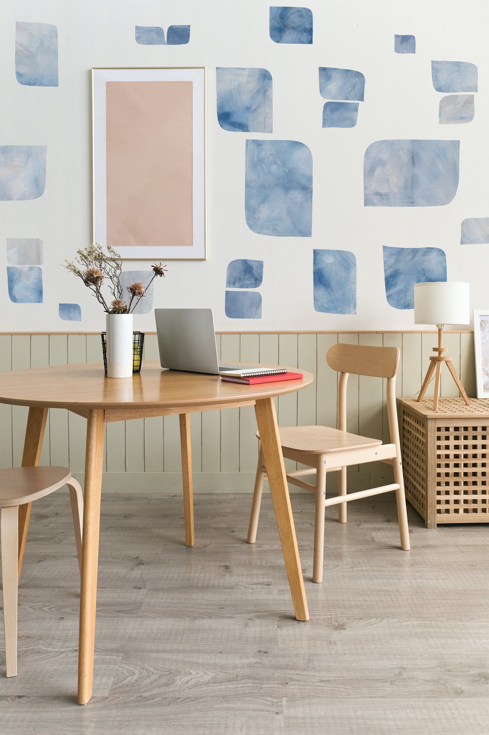 LEAFY SQUARES vægdekoration