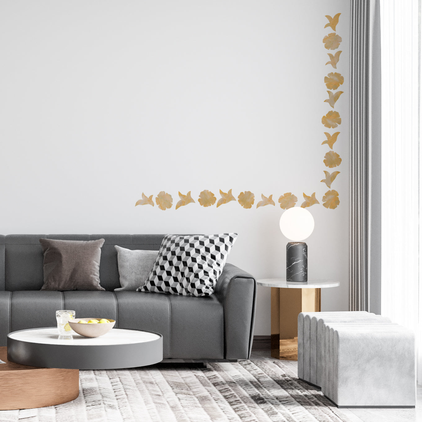 FLORAL wall decoration