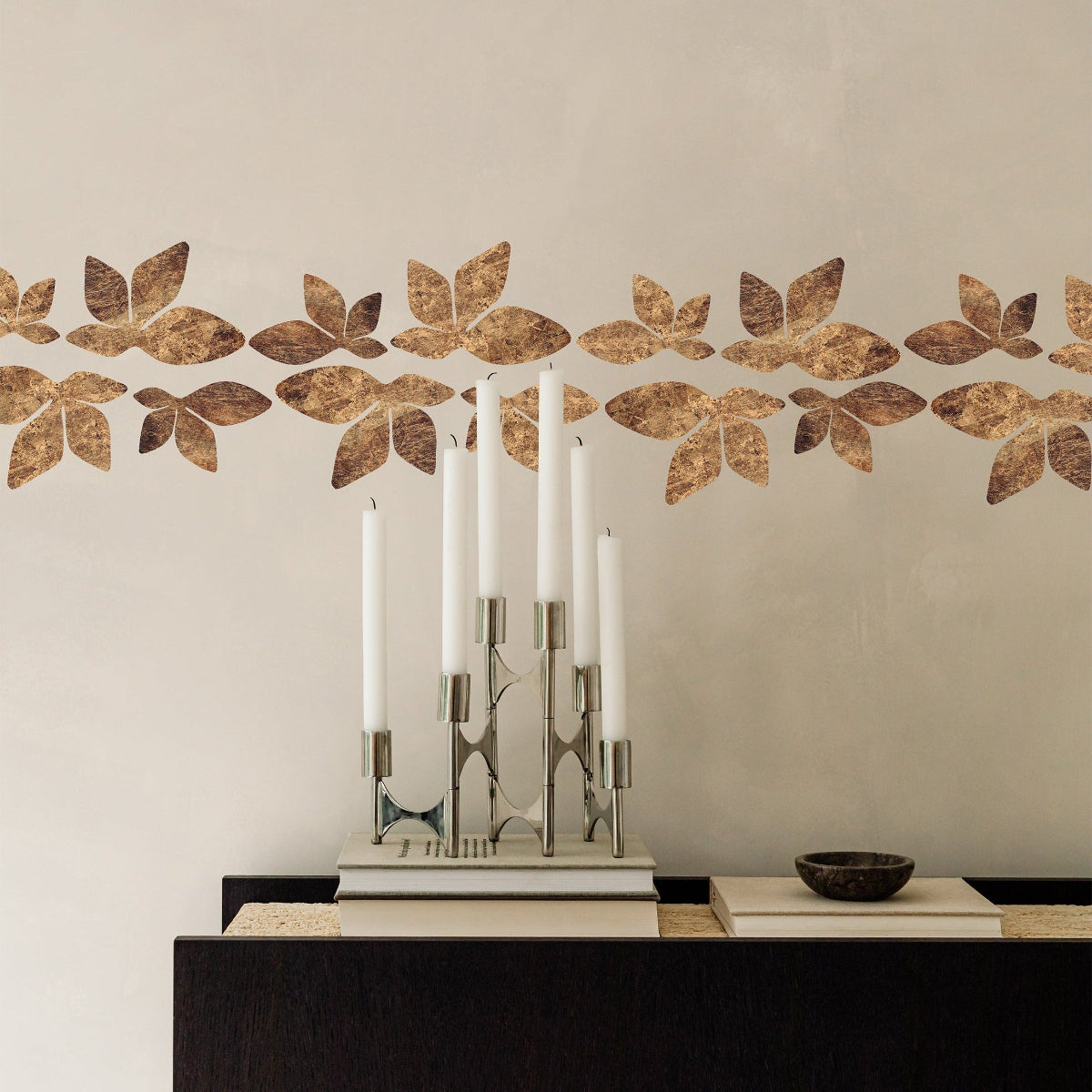 vægdekoration til stuen