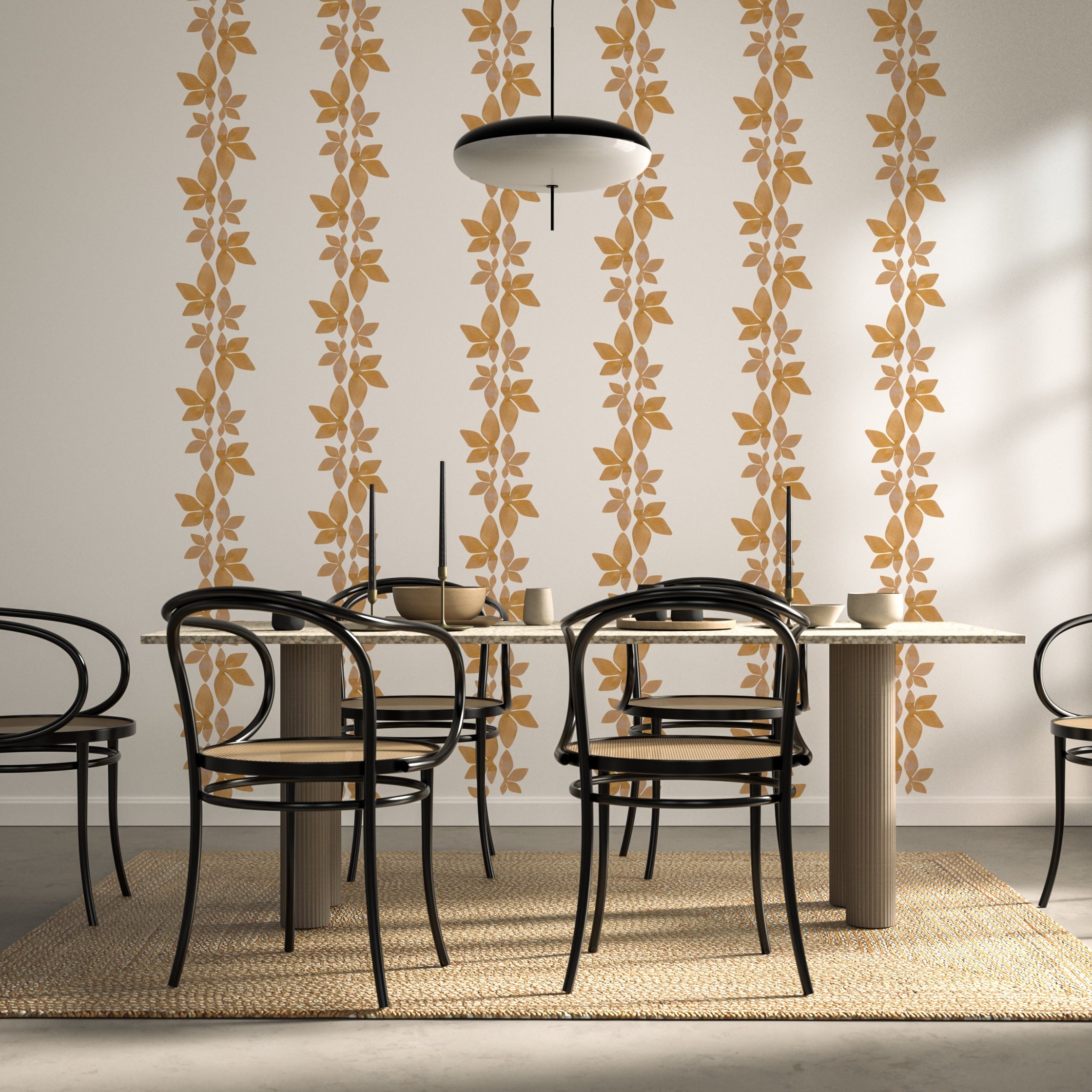 modern gold wallpaper border