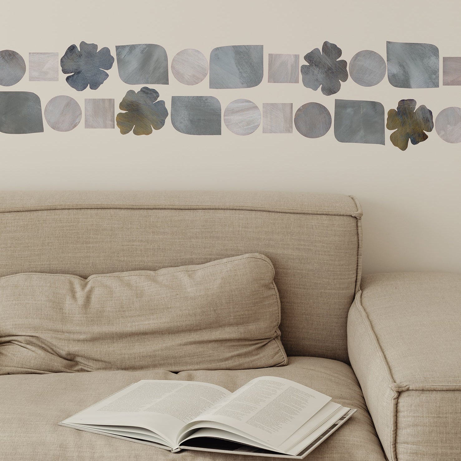 vægdekoration til stuen