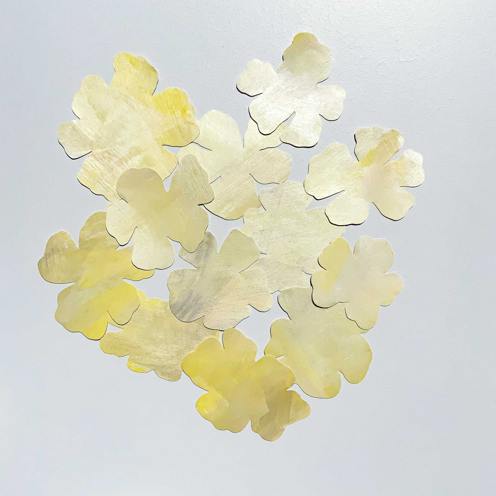 YELLOW FLOWERS wall decoration