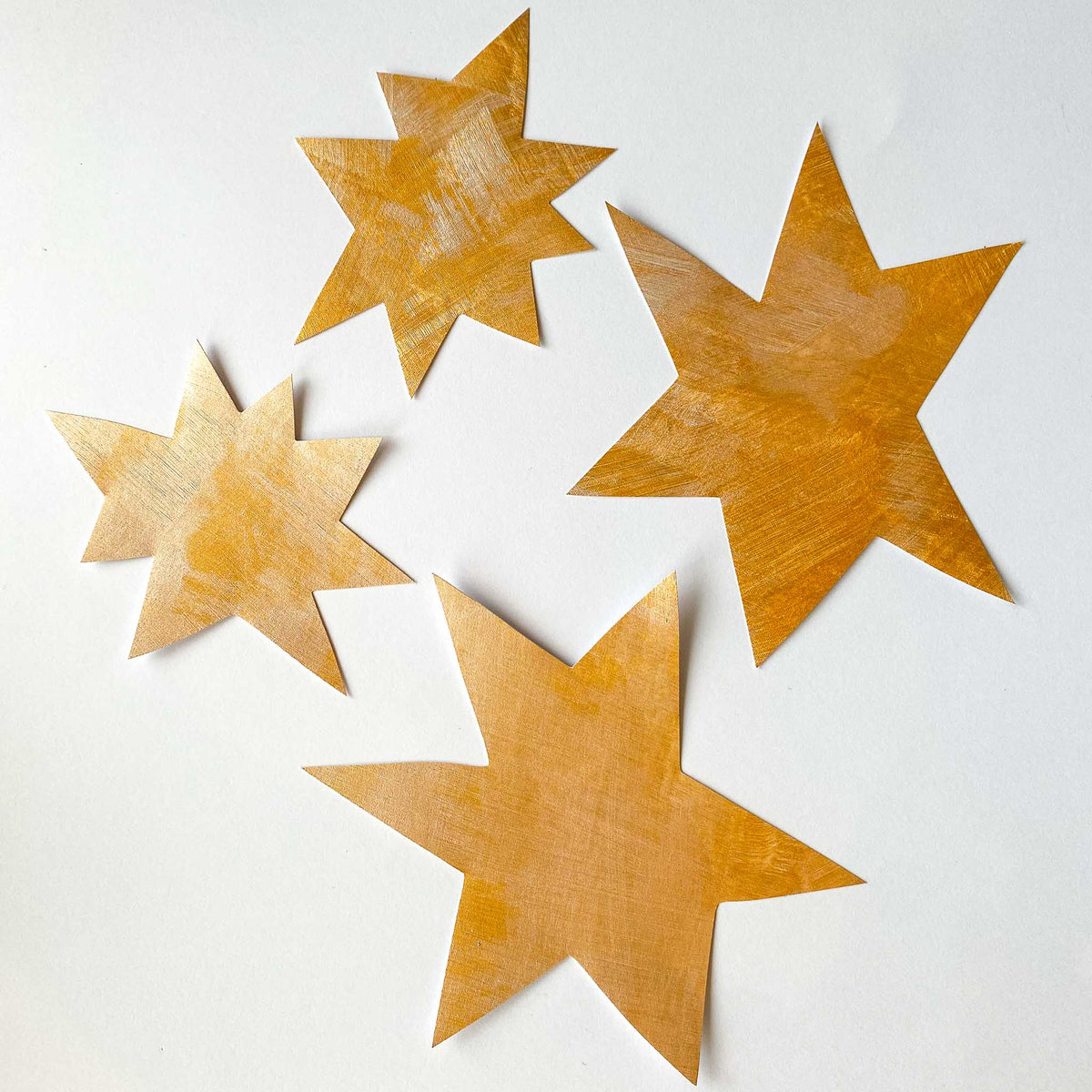 guld stjerne wall stickers