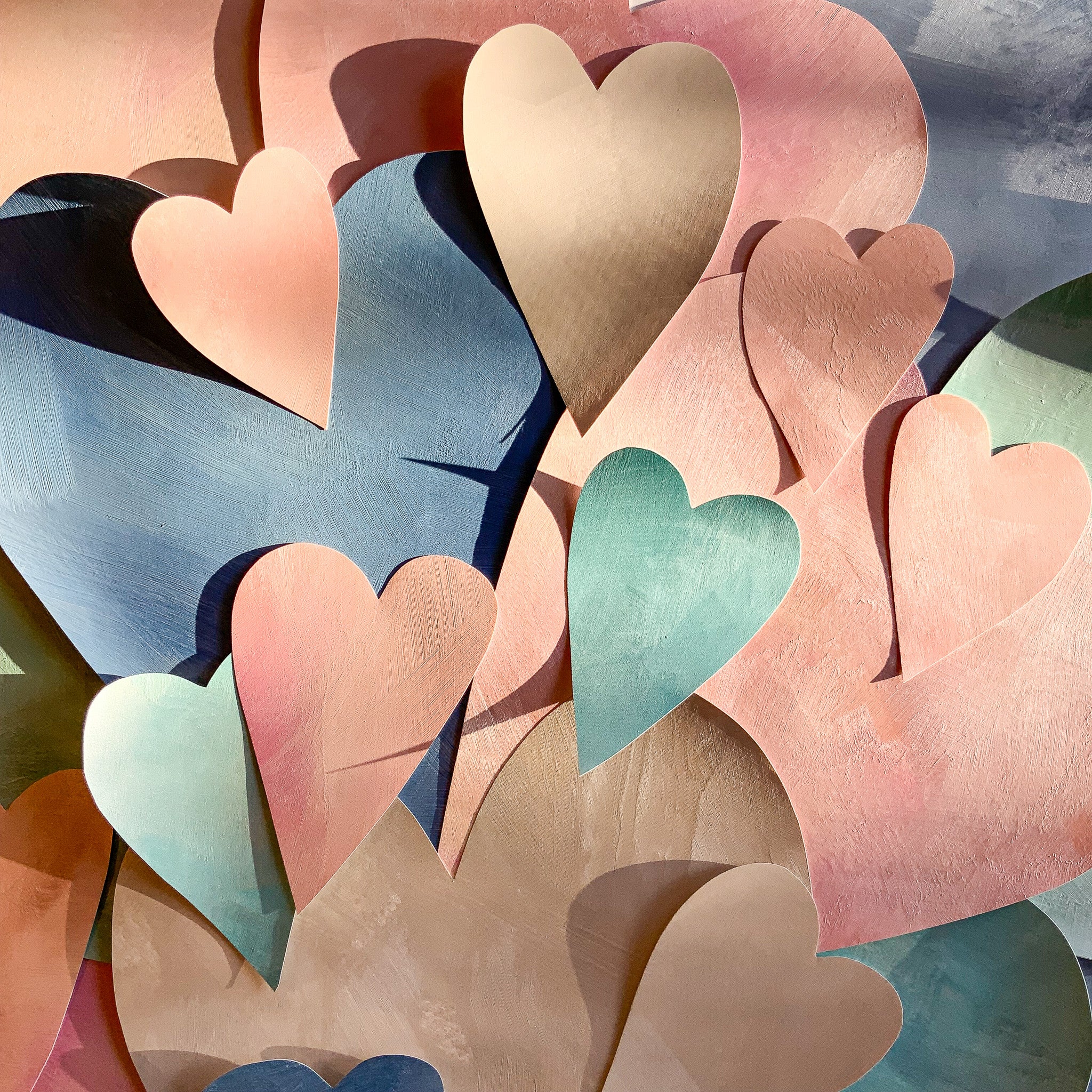 håndmalede hjerte vægdekorationer til børn