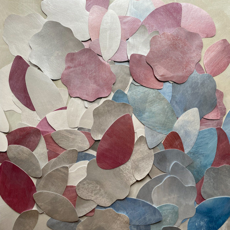 DIY vægmaleri med blomster