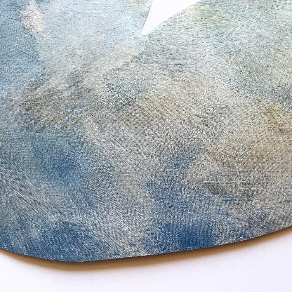 håndmalet tapet i blad form