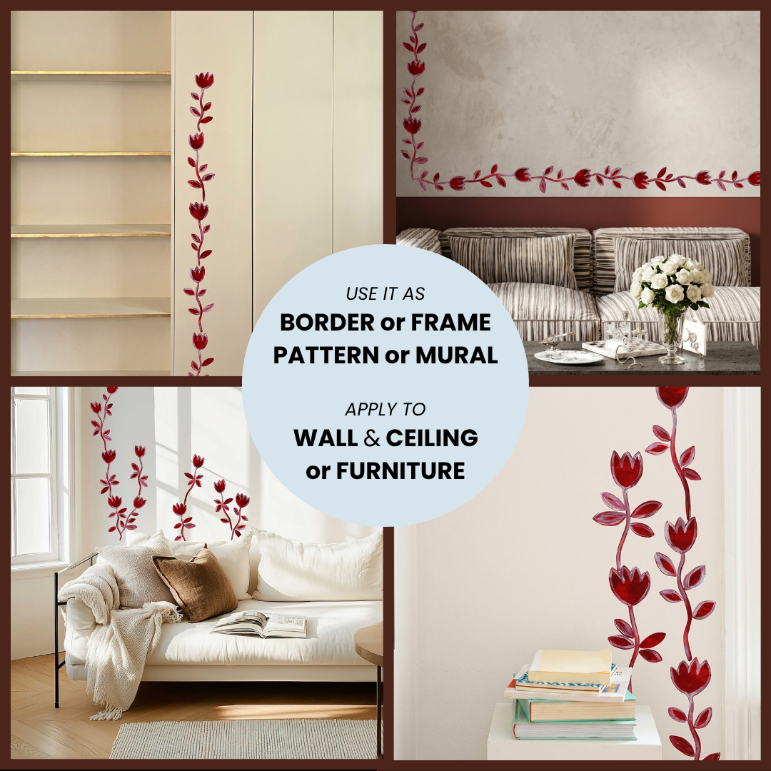 installations muligheder med blomster wall stickers fra tonka papers