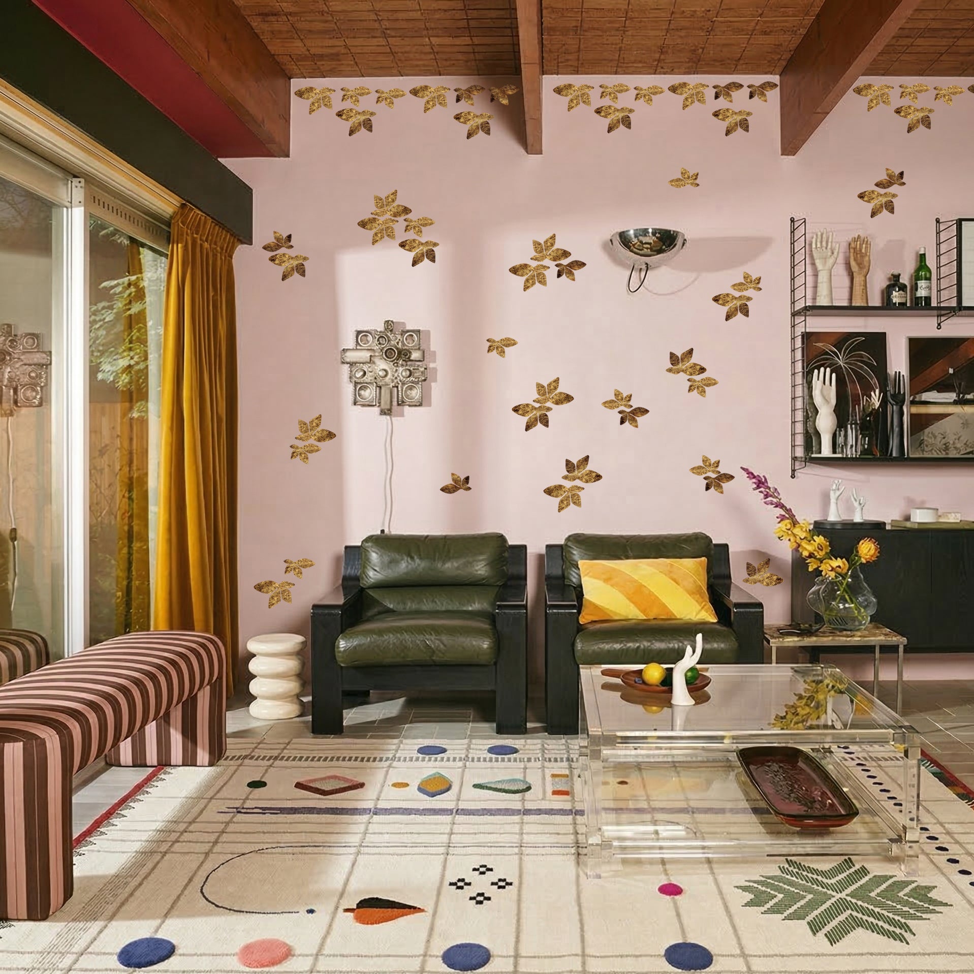 BLADGULD ORNAMENT tapetbort