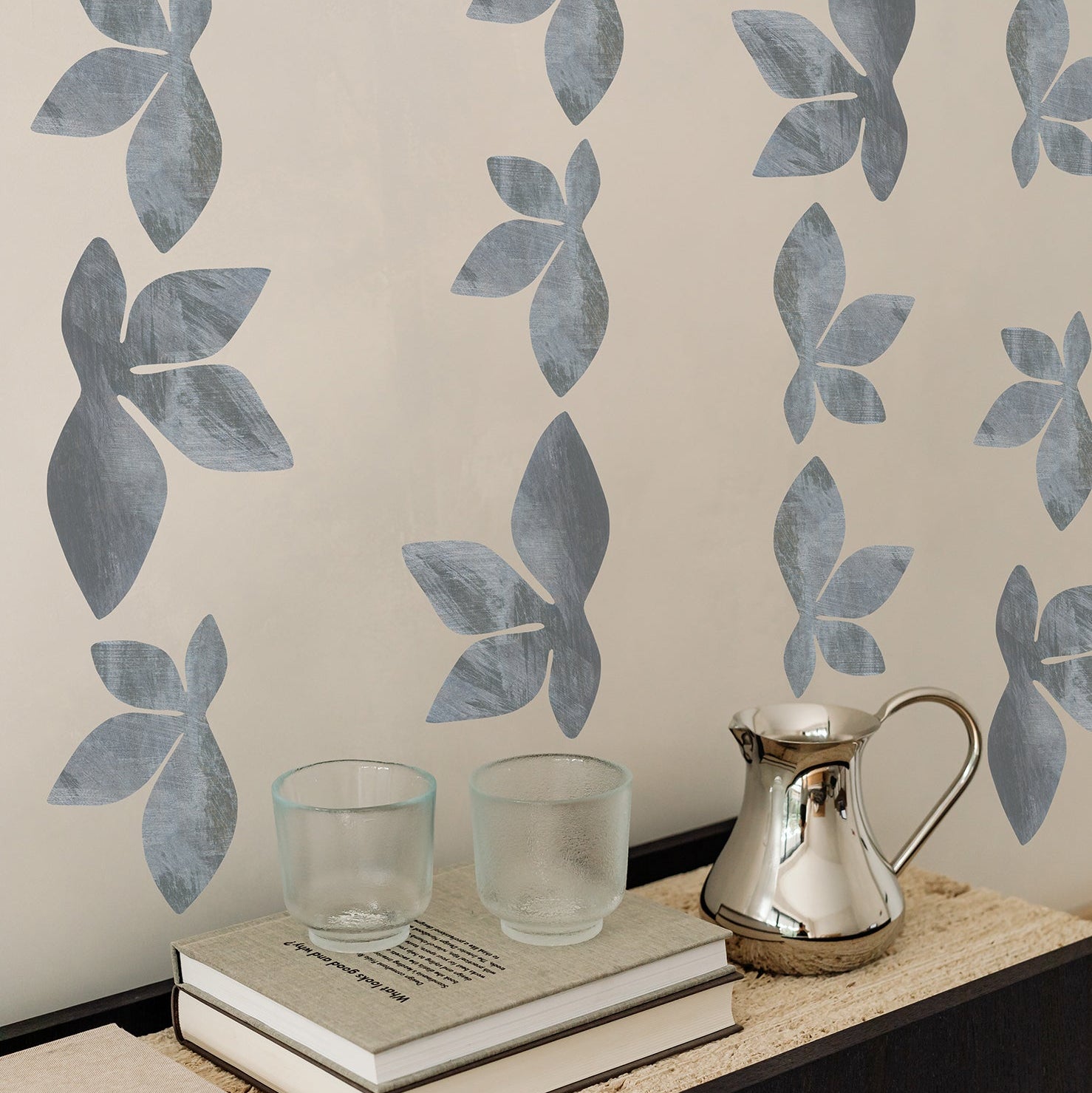 moderne grå tapetbort