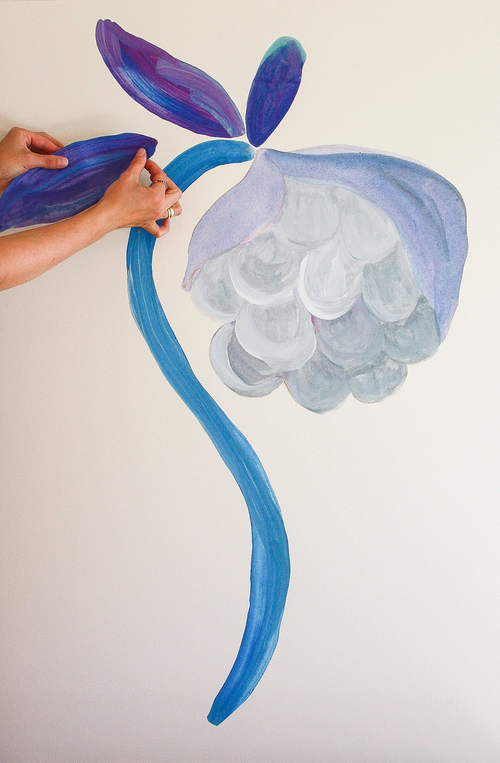 ophænging af store wall stickers guide