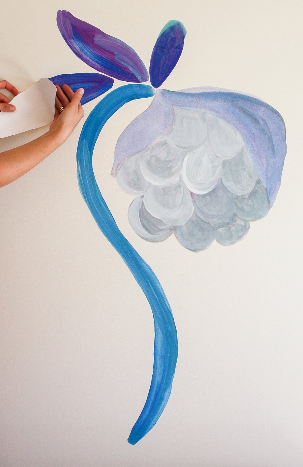 opsætning af selvklæbende tapet