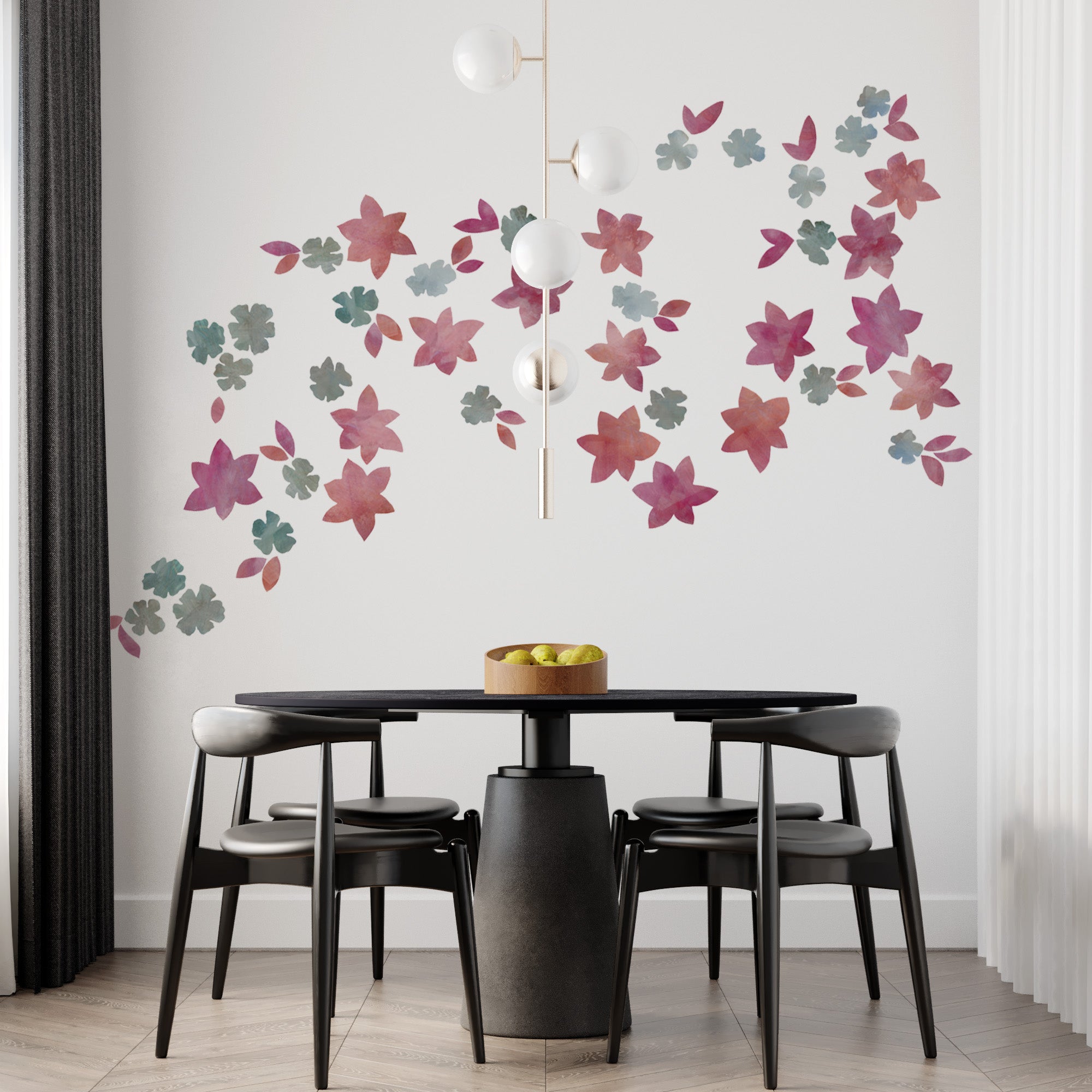 vægdekoration til spisestuen