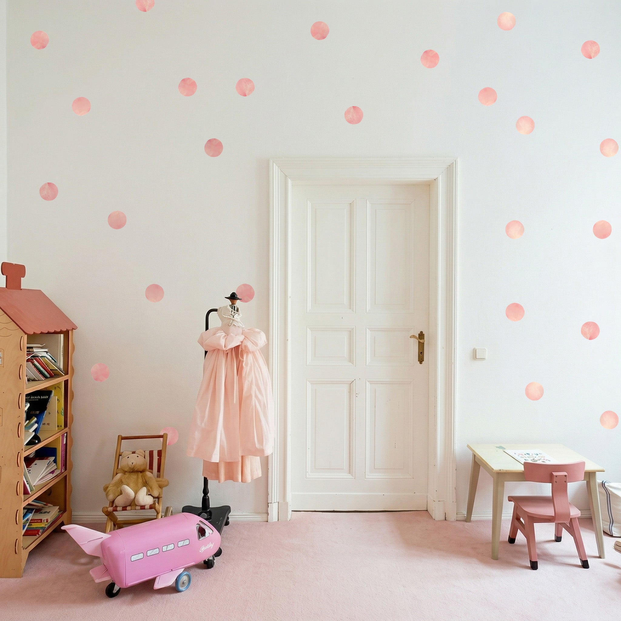 Pastel Polka Dots wall stickers