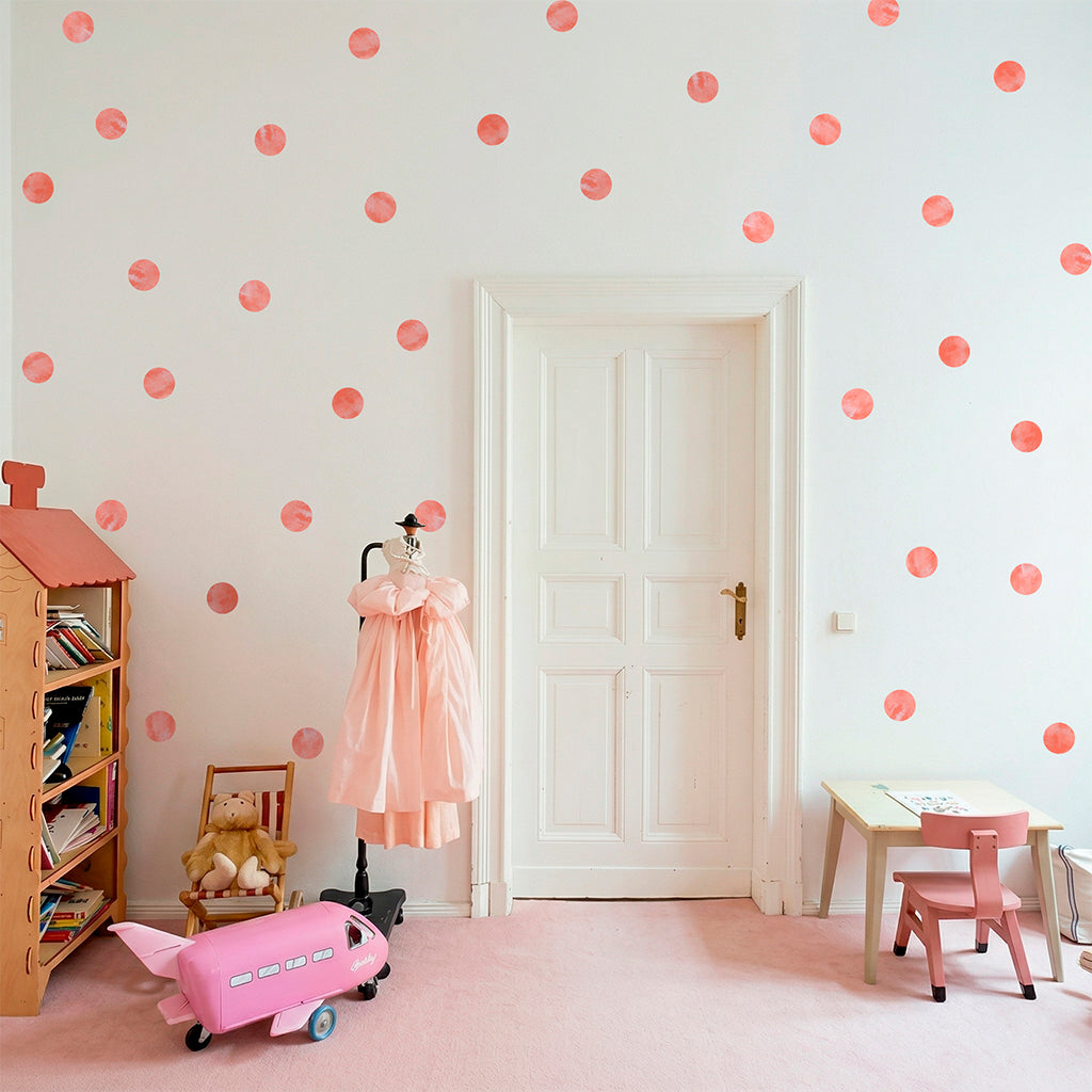 Pastel Polka Dots wall stickers