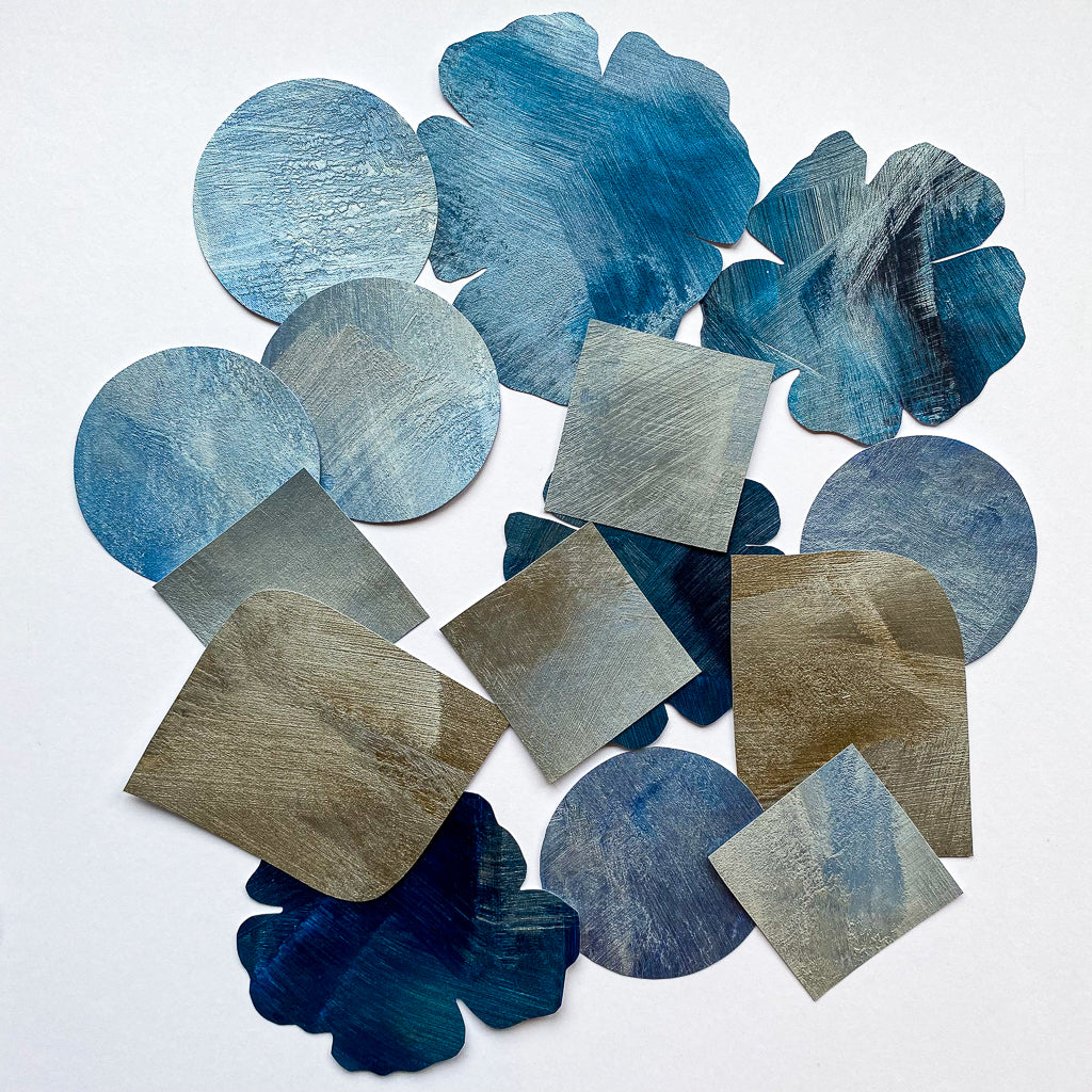 GEOMETRISK & BLOMSTER tapetbort