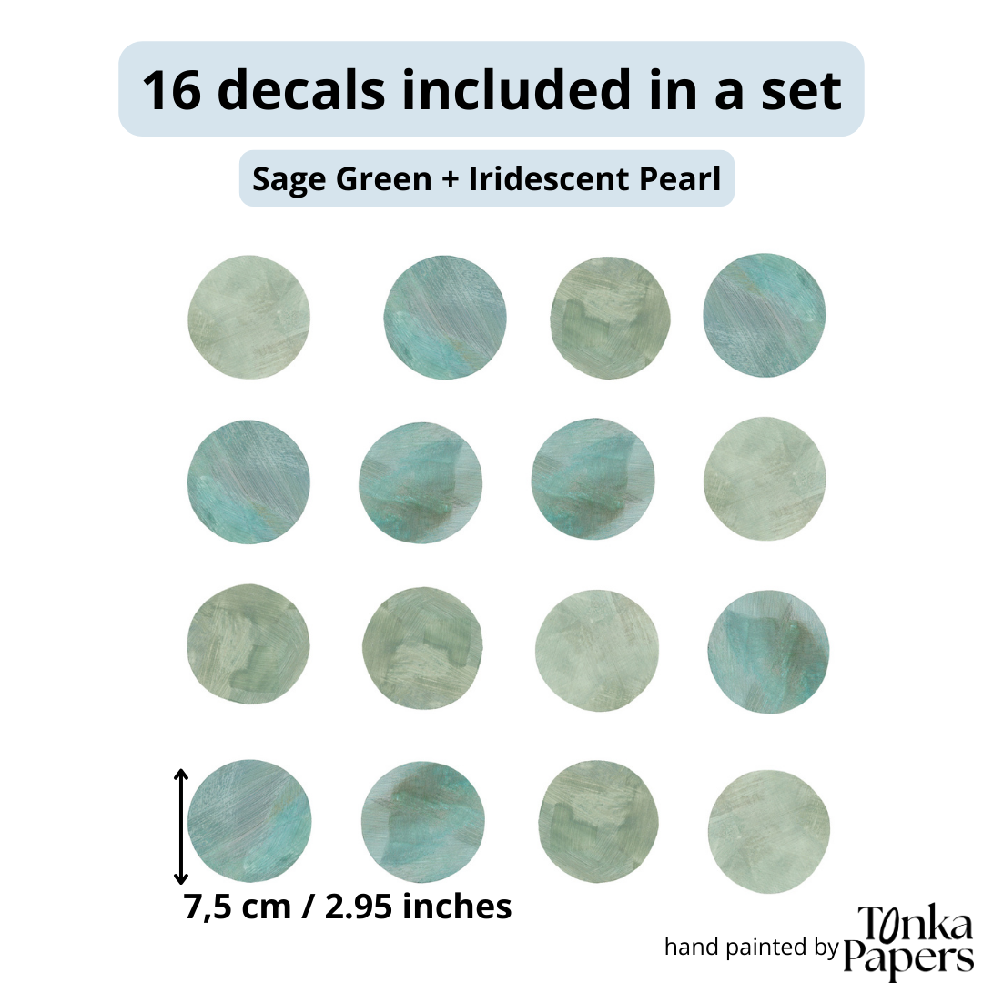 Pastel Polka Dots wall stickers