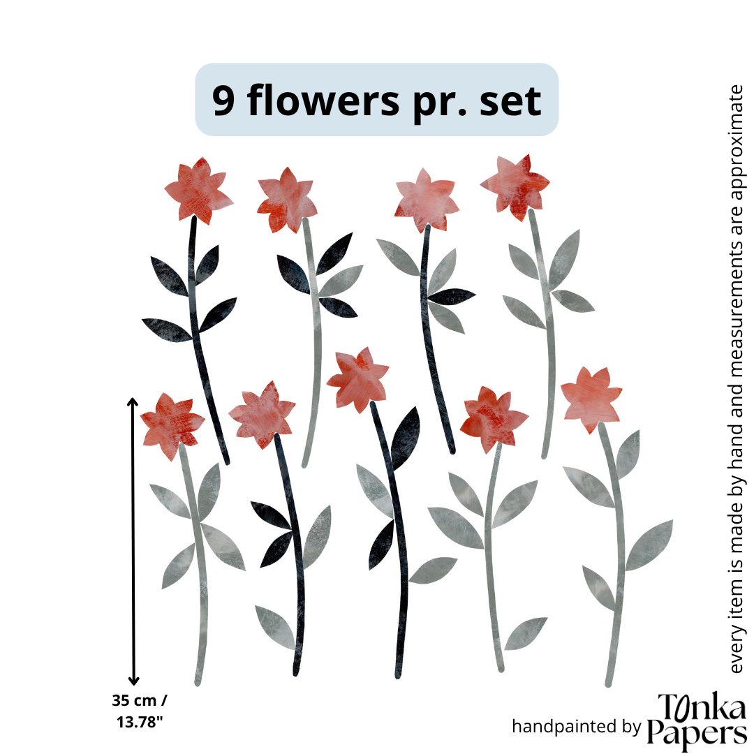 LONG-STEMMED FLOWERS wall decor