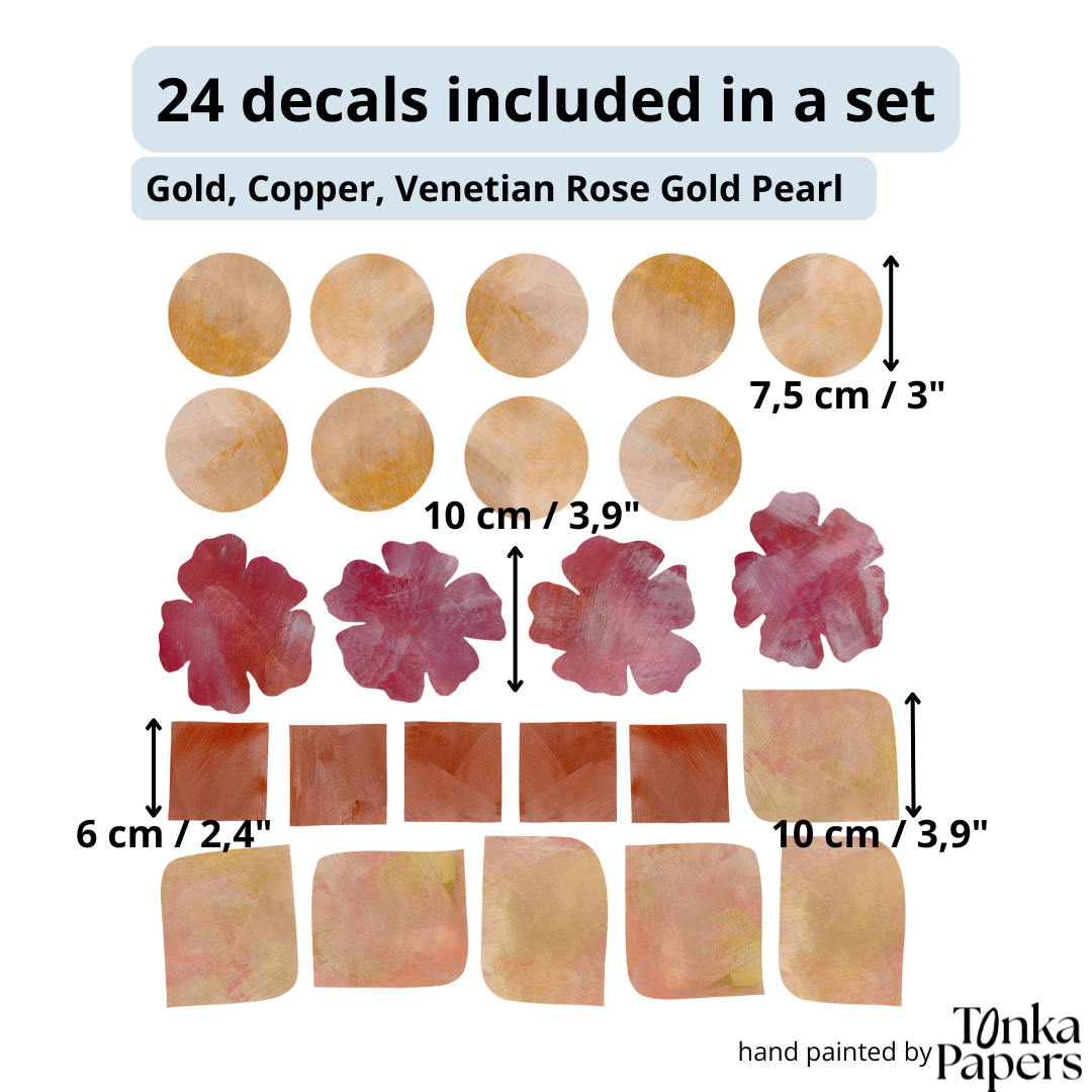 GEOMETRISK & BLOMSTER tapetbort