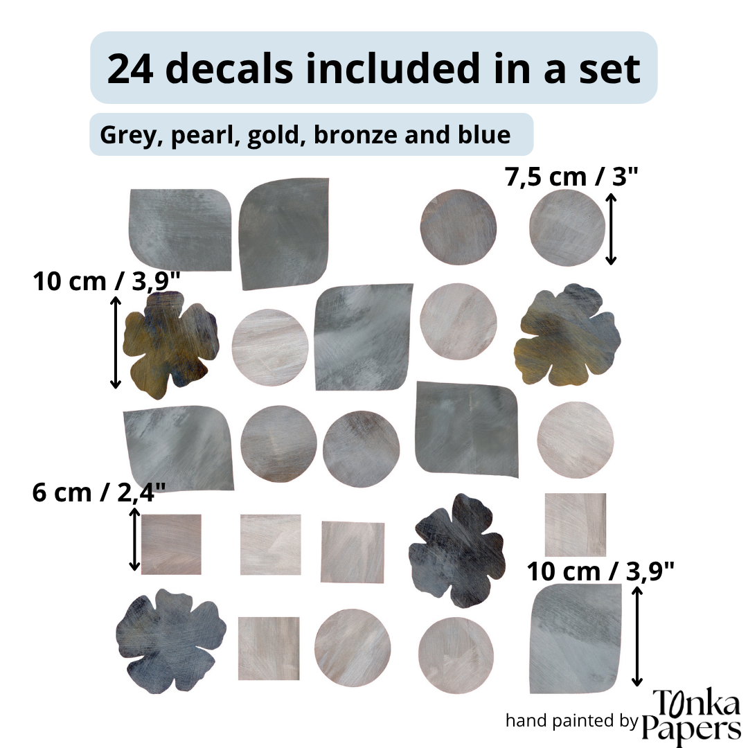 GEOMETRISK & BLOMSTER tapetbort