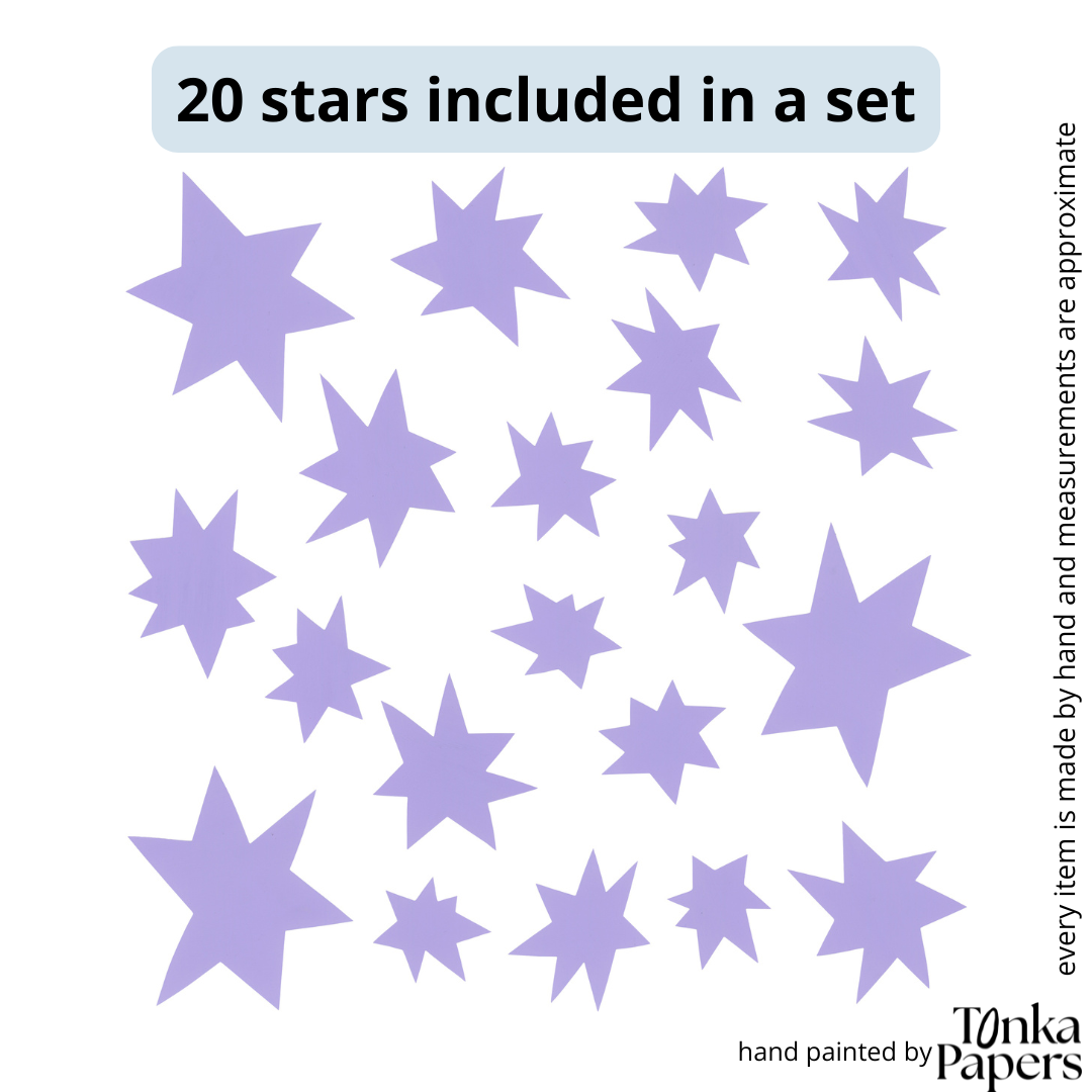 PURPLE STAR wall stickers