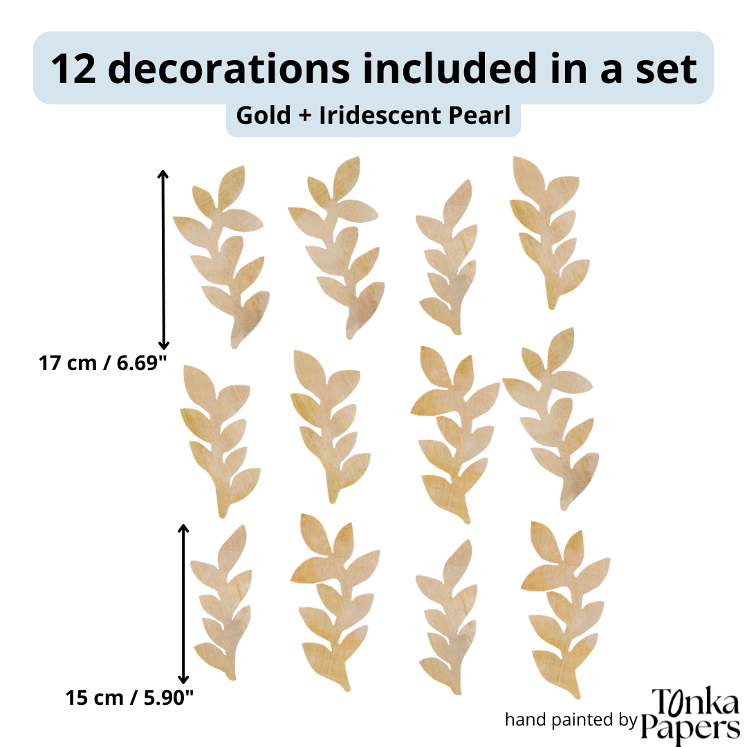 GOLD BRANCHES guld tapetbort