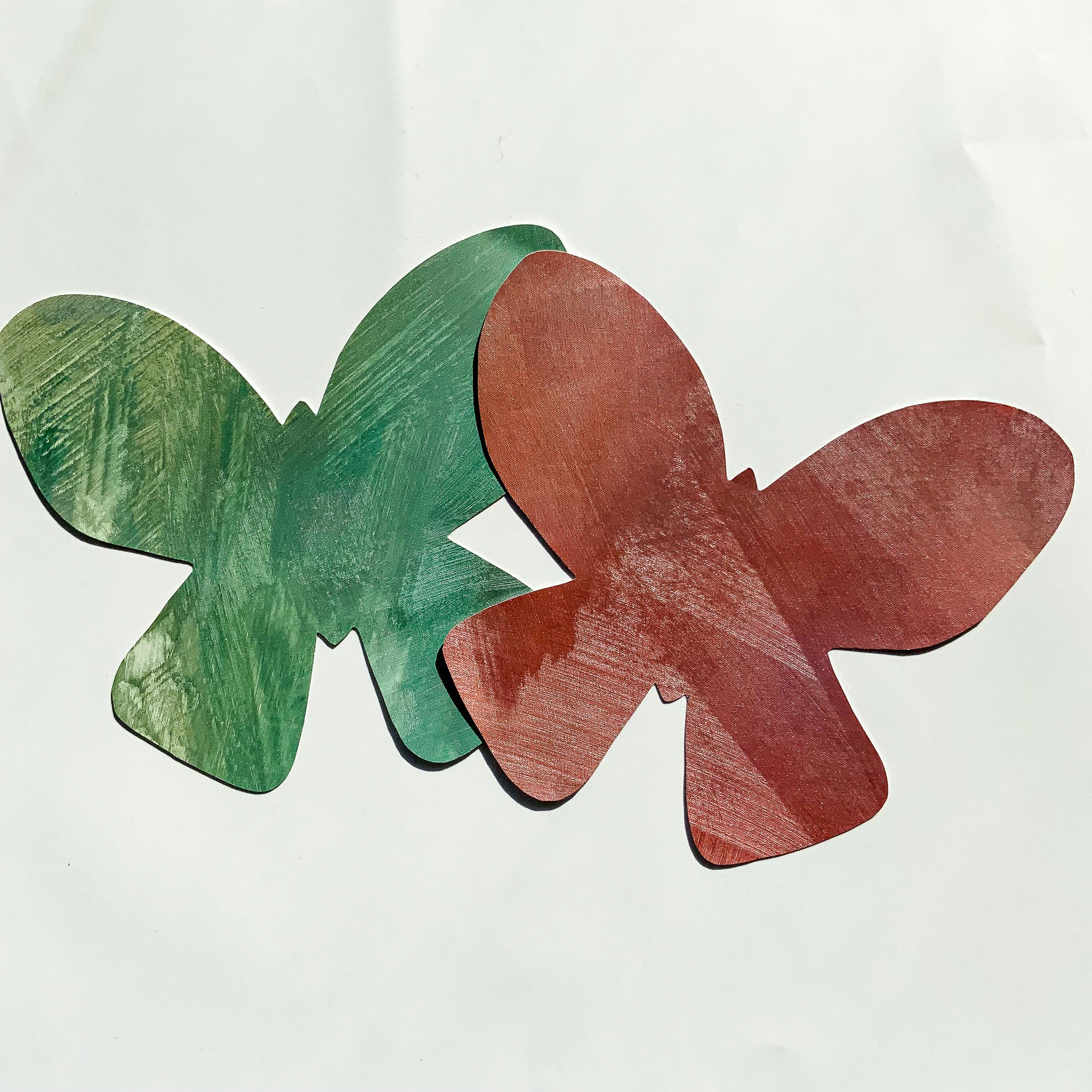 rød og grøn sommerfugl wall sticker