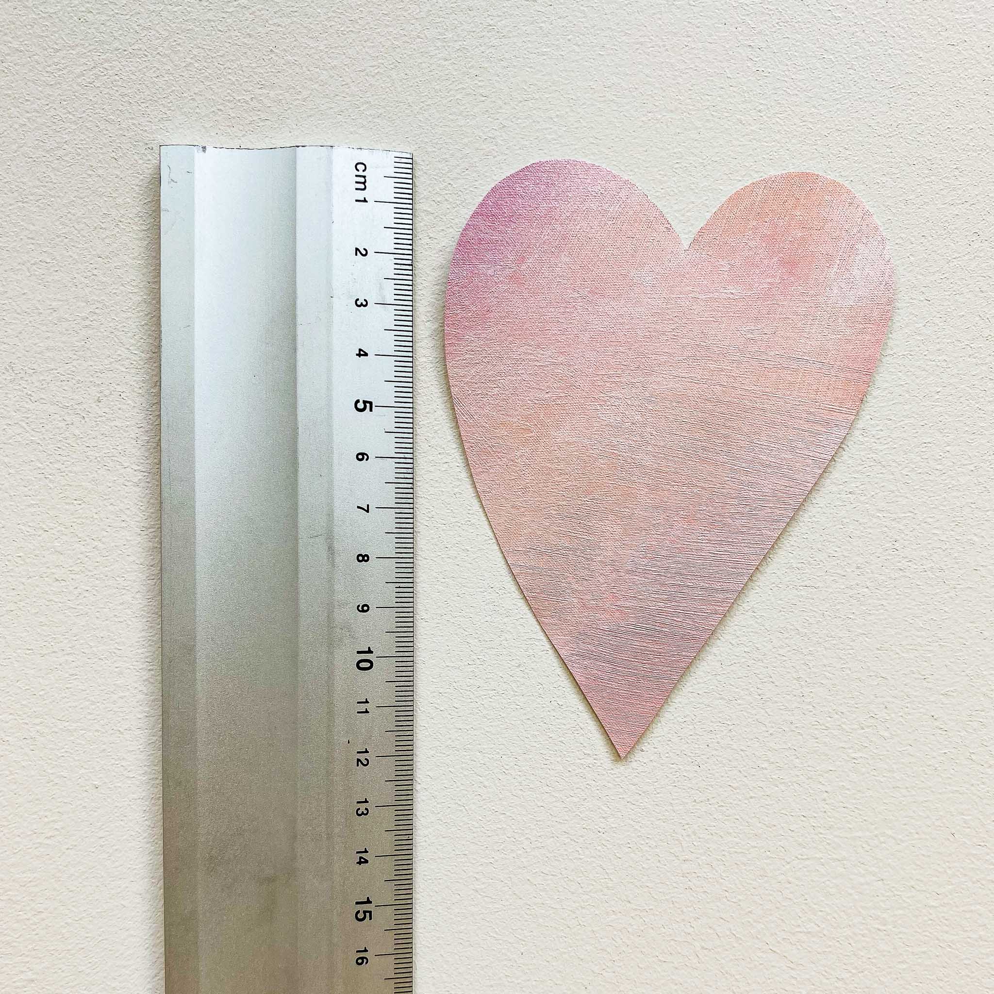 hjerte wall sticker lyserød