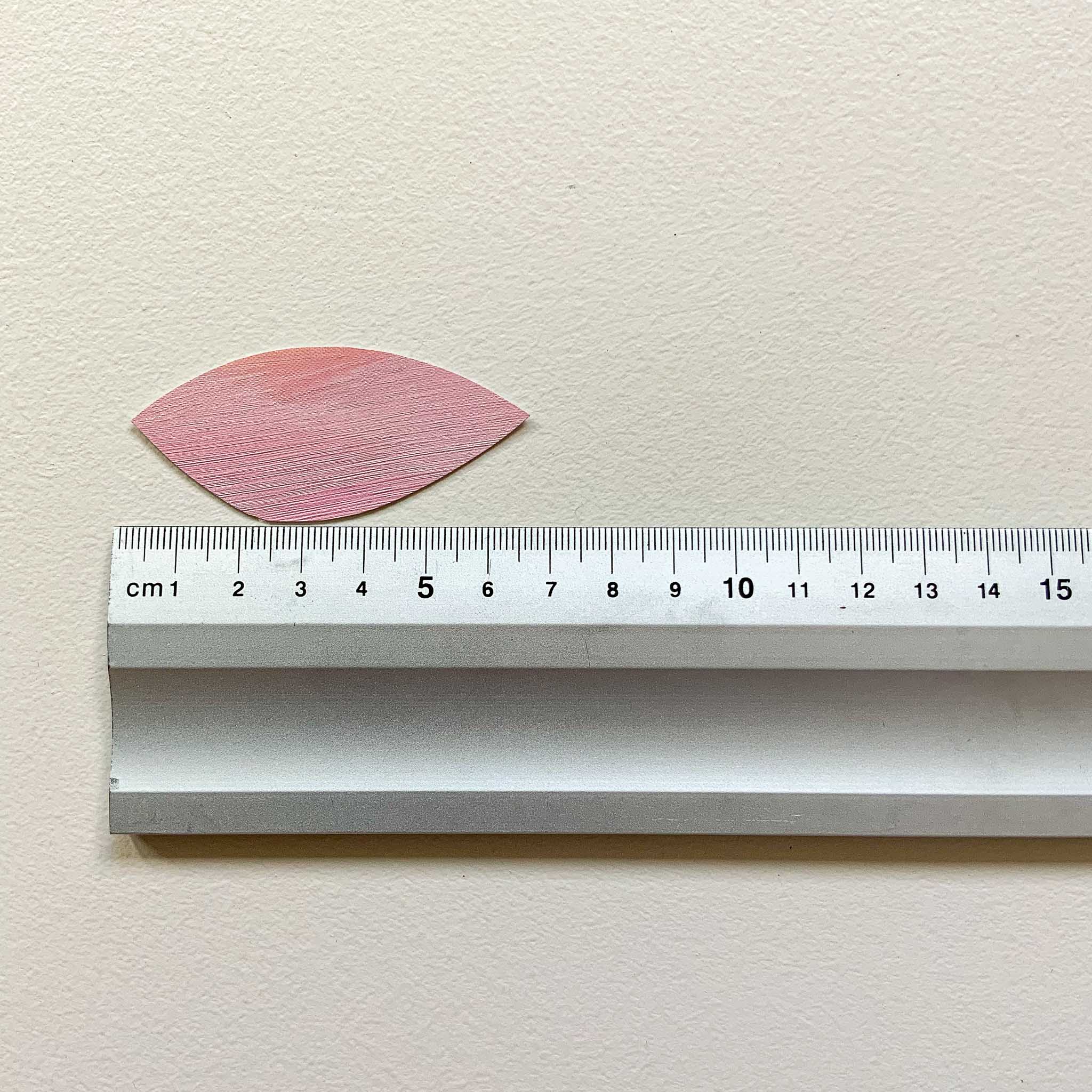 wallsticker blad med mål