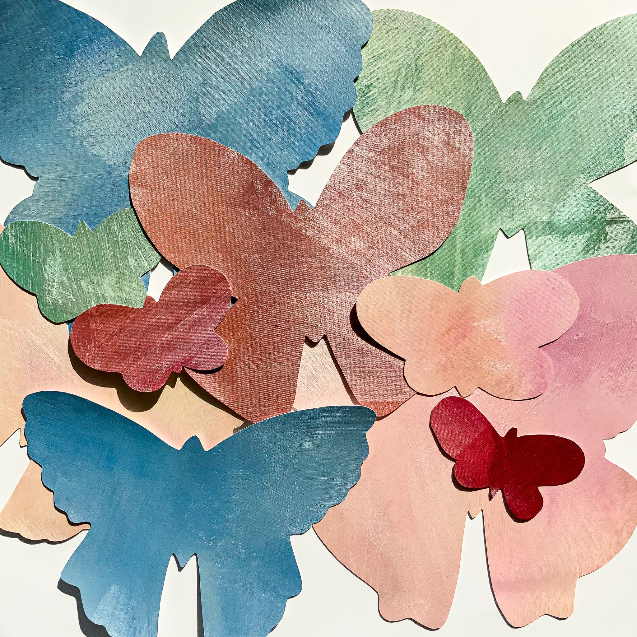 håndmalede sommerfugl wall sticker